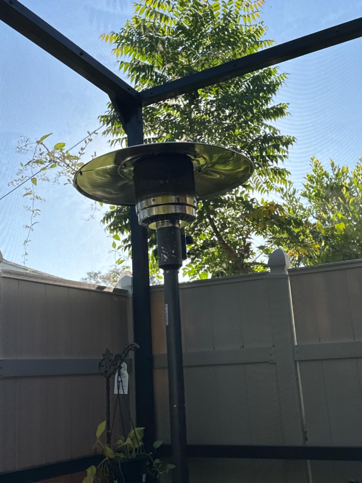 EAST OAK 50,000 BTU Patio Heater for Outdoor Use with Round Table Design, Double-Layer Stainless Steel Burner, Wheels, Triple Protection System, Outdoor Heater for Home and Residential, Black customer photo 2