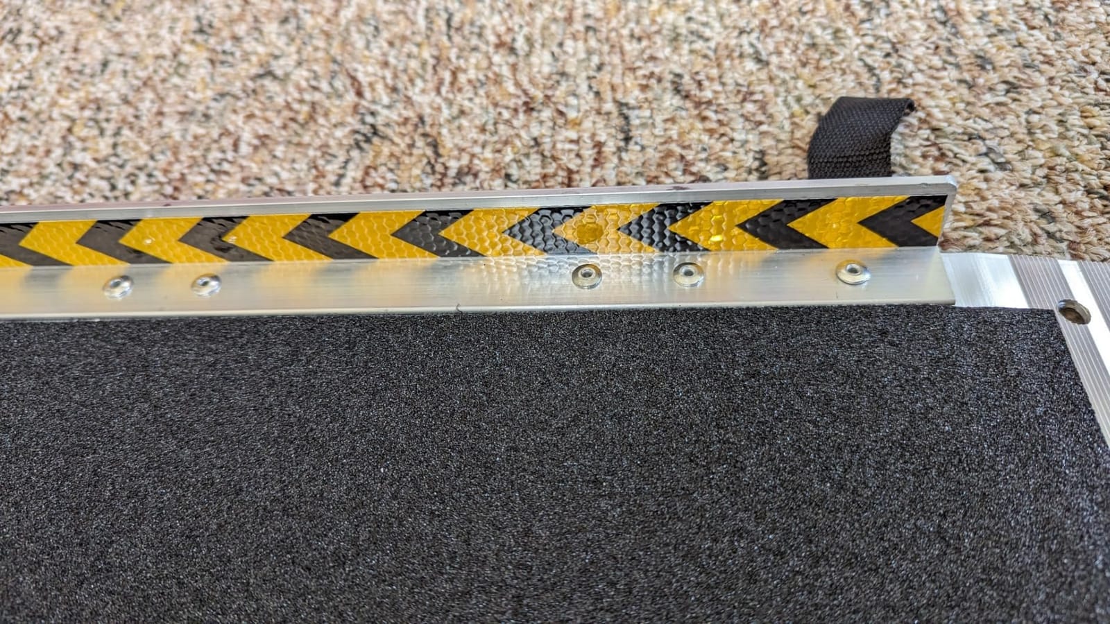 WHALEMOTOR Black Portable Wheelchair Ramp, 8FT No-sew Non-Slip Aluminum Wheelchair Ramp, Folding Portable Wheelchair Ramps for Home, Weight Capacity Up to 800 LBS, Loading Dock Plates customer photo 1