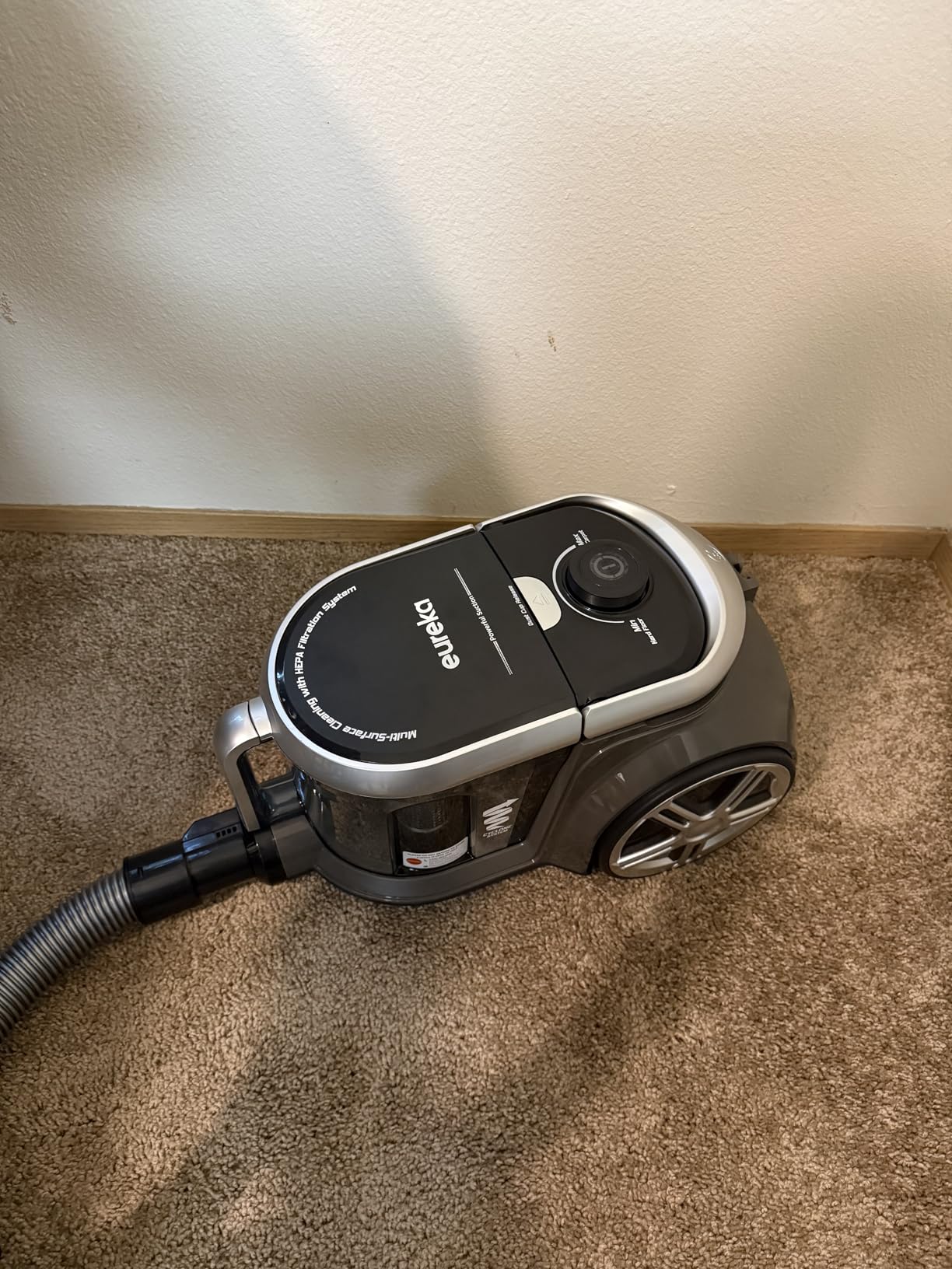Eureka Bagless Canister Vacuum Cleaner, Vacuum for Hardwood Floor, Carpet | NEN180 WhirlWind, Lightweight, 1000W, ≤82 dBA. HEPA, Auto cord rewind, 2-in-1 vac customer photo 2