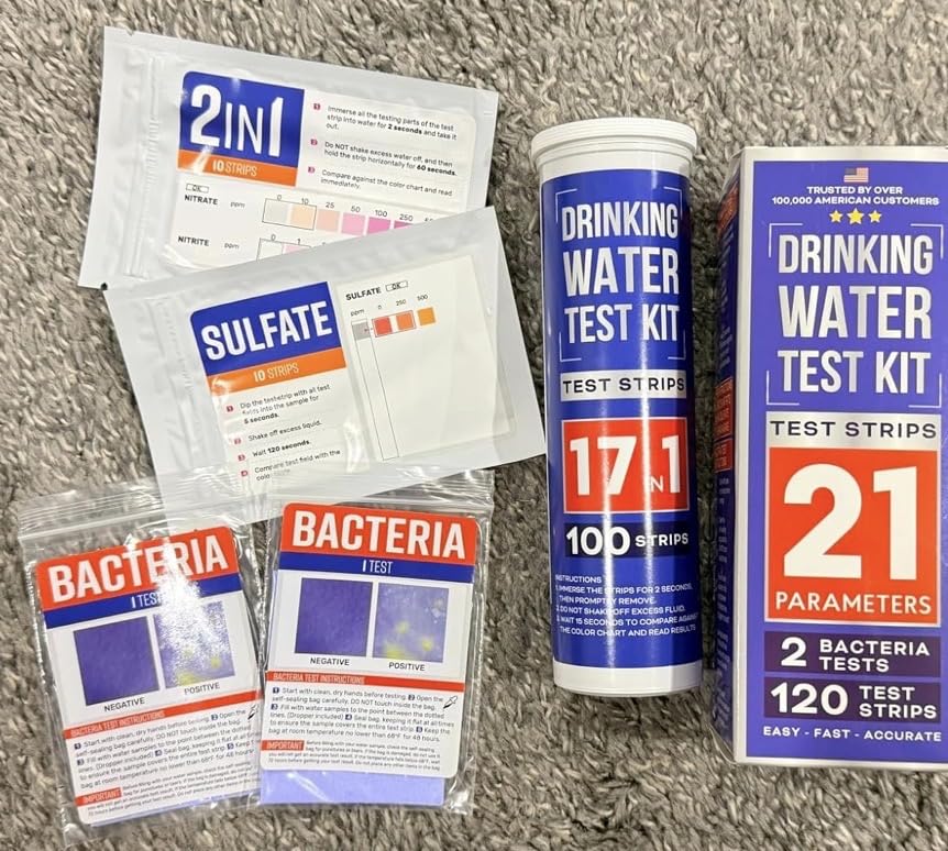 Bestprod All-New 21 in 1 Drinking Water Testing Kit Strips, Home Tap and Well Water Test Kit for Hardness, Lead, Iron, Copper, Chlorine, Fluoride customer photo 1
