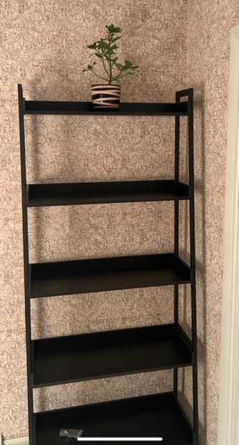 IRONCK Ladder Shelf, Ladder Bookshelf 5-Tier 74.8in Tall, Industrial Bookcase and Bookshelf, Display Shelf Metal Frame for Home Office, Bathroom, Living Room, Vintage Brown customer photo 1
