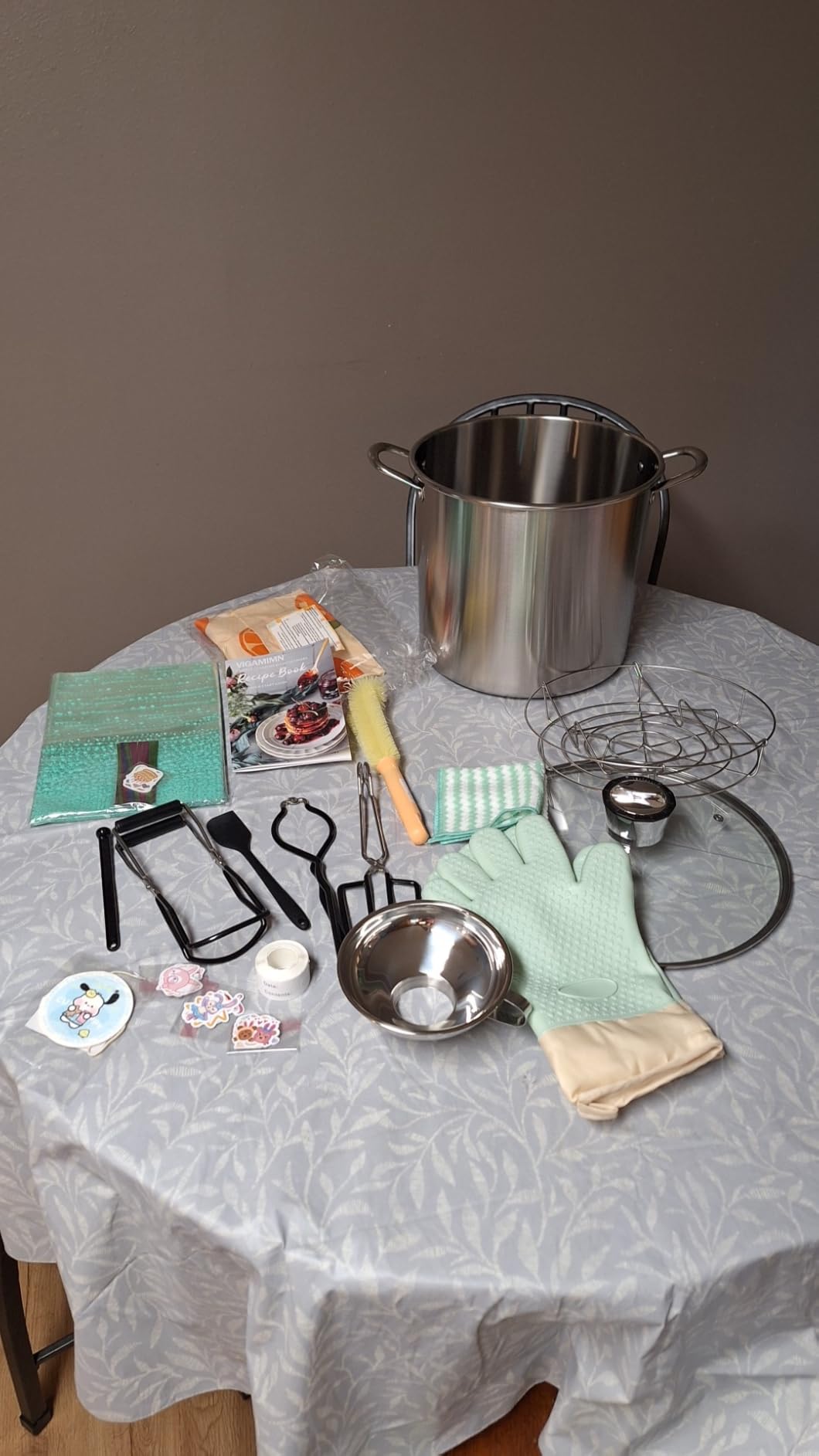 Canning Pot - Canning Supplies Starter Kit, Canning Tool Kits Set for Beginners, Stainless Steel Water Bath Canner Kit with Rack for Canning customer photo 2