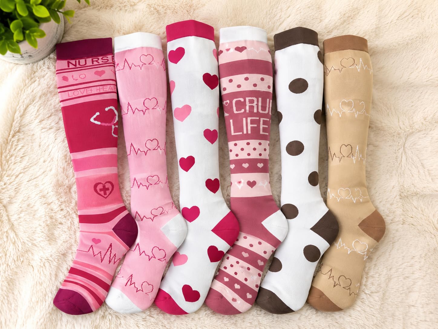 Aoliks Medical Compression Socks for Women & Men, Support Knee High Socks for Running,Nurses,Travel customer photo 1
