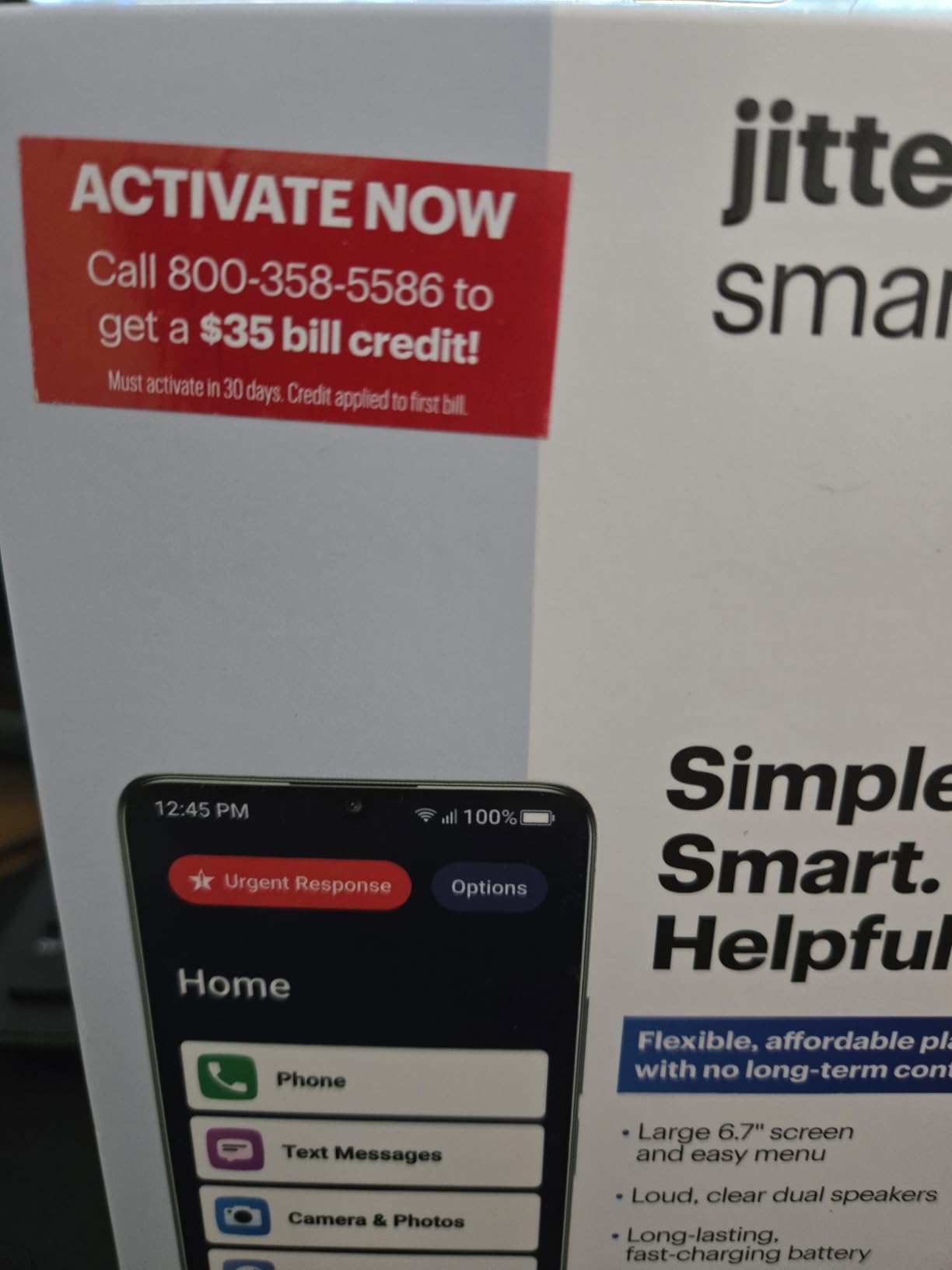 LIVELY Jitterbug Smartphone for Seniors, No SIM Needed, Smart4 | Smartphone for Seniors with No SIM Needed, Requires an Activated Phone Plan customer photo 2