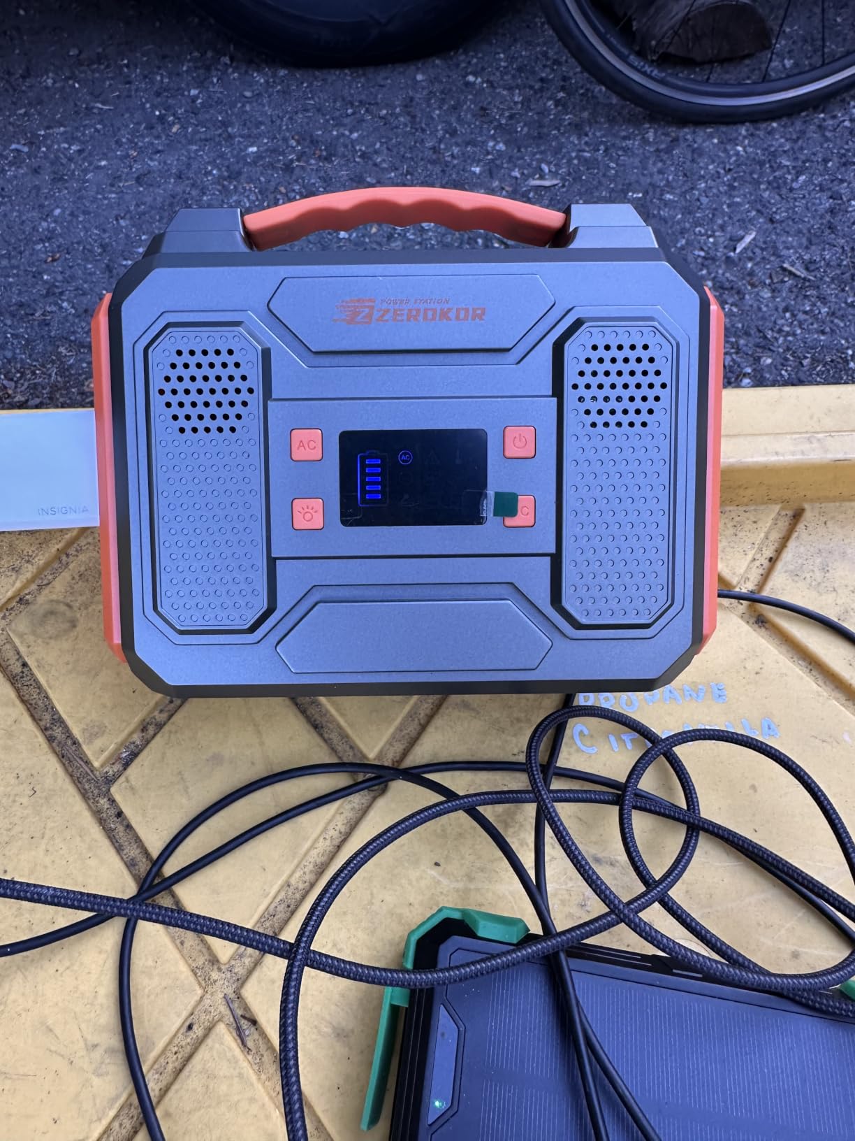 Portable Solar Generator 300W Portable Power Station with 60W Solar Panel | 110V Pure Sine Wave 280Wh Battery Solar Power Pack with USB QC3.0 DC AC Outlet for Camping Smart Device RV Van Outdoor customer photo 2