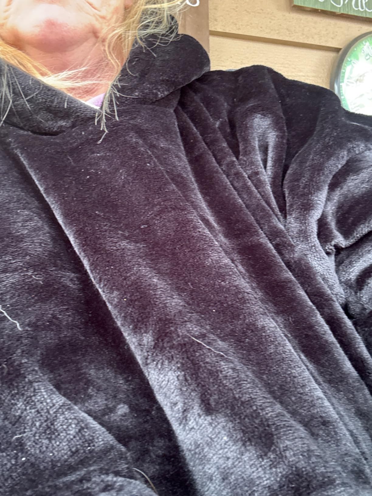 Wearable Heated Blanket Cordless Oversized Hoodie Sweatshirt | Wireless Portable Battery Operated Plush Sherpa Flannel Outdoor Heating Hoodie Throw for Adult Men Women customer photo 1