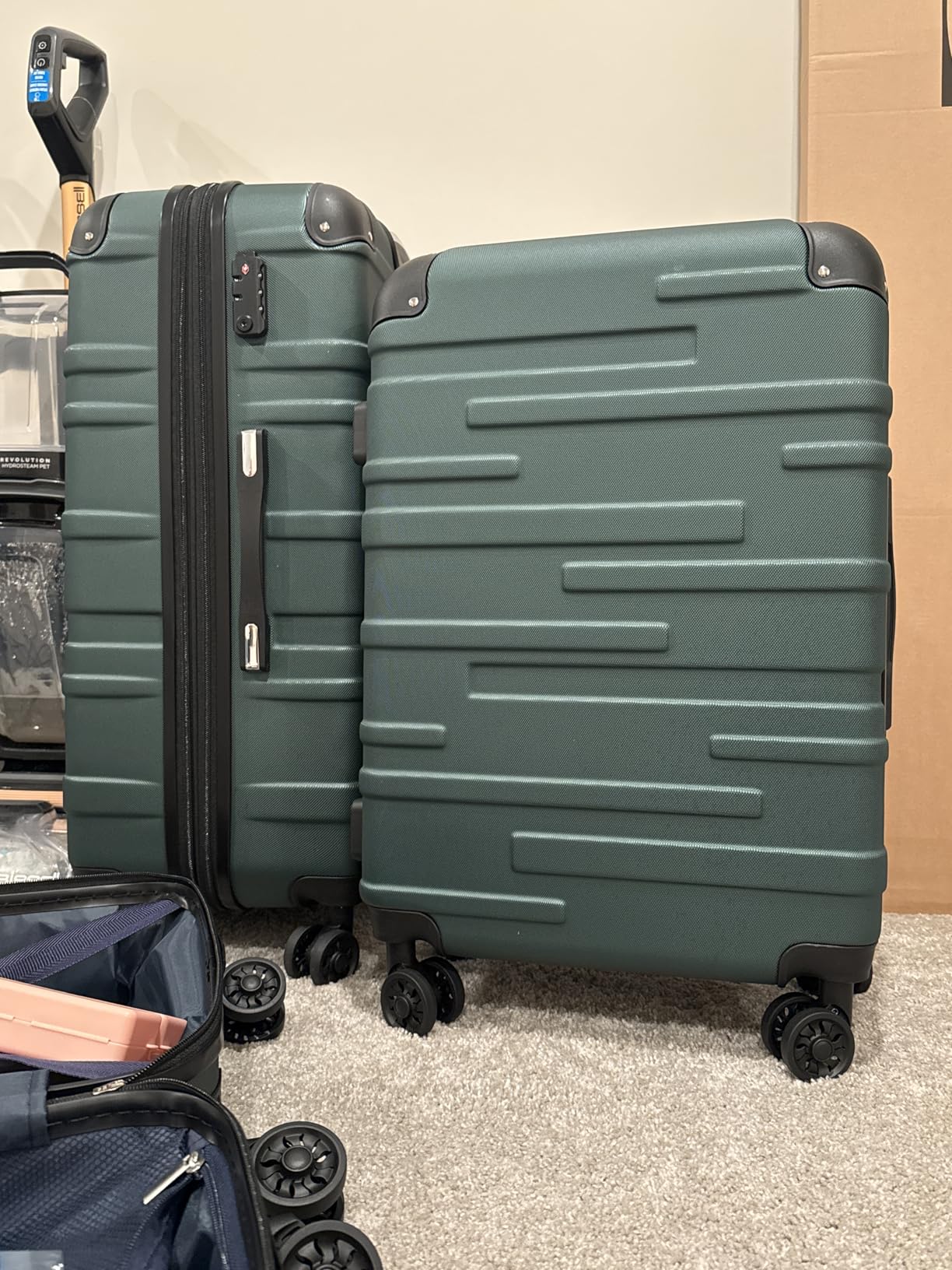 Coolife Hardside ABS Luggage, TSA Lock, Spinner Wheels, 20in Carry-On customer photo 1