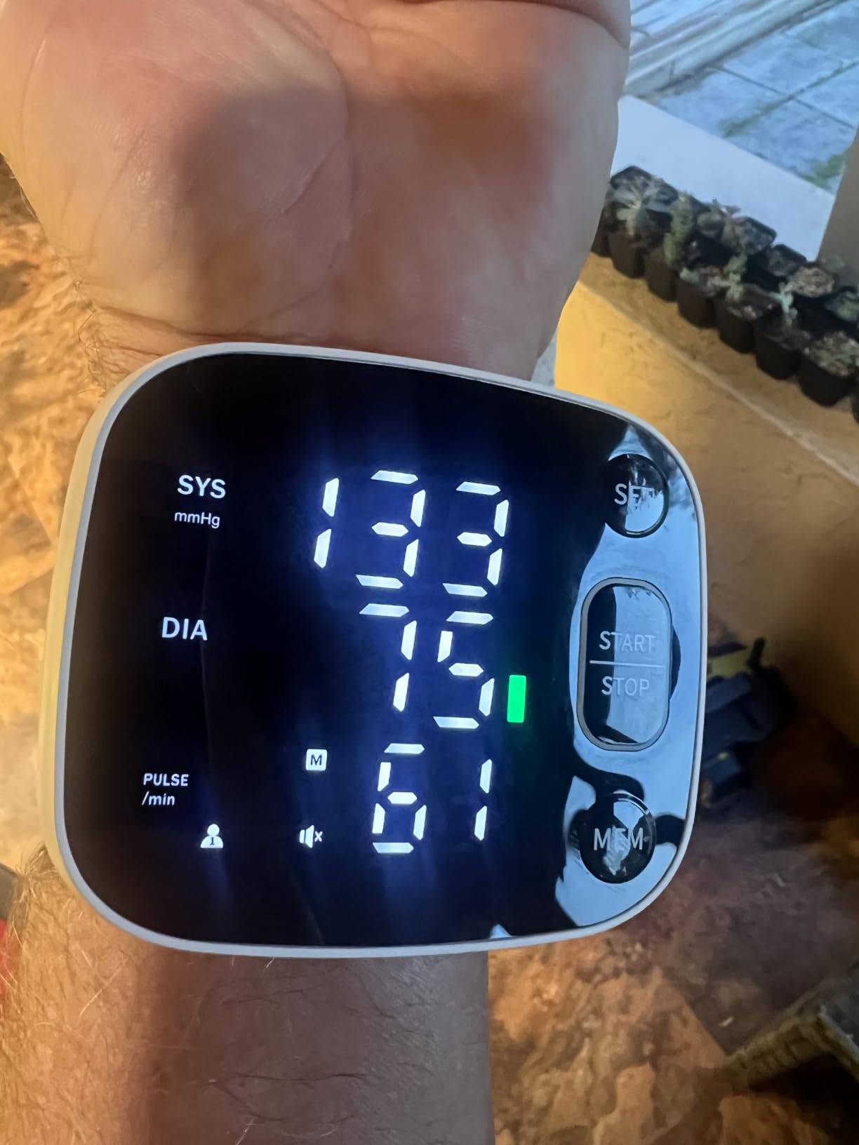 Oklar Wrist Blood Pressure Monitor, FDA Cleared Rechargeable BP Machine | For Home Use, Adjustable Cuff (4.92-8.46
