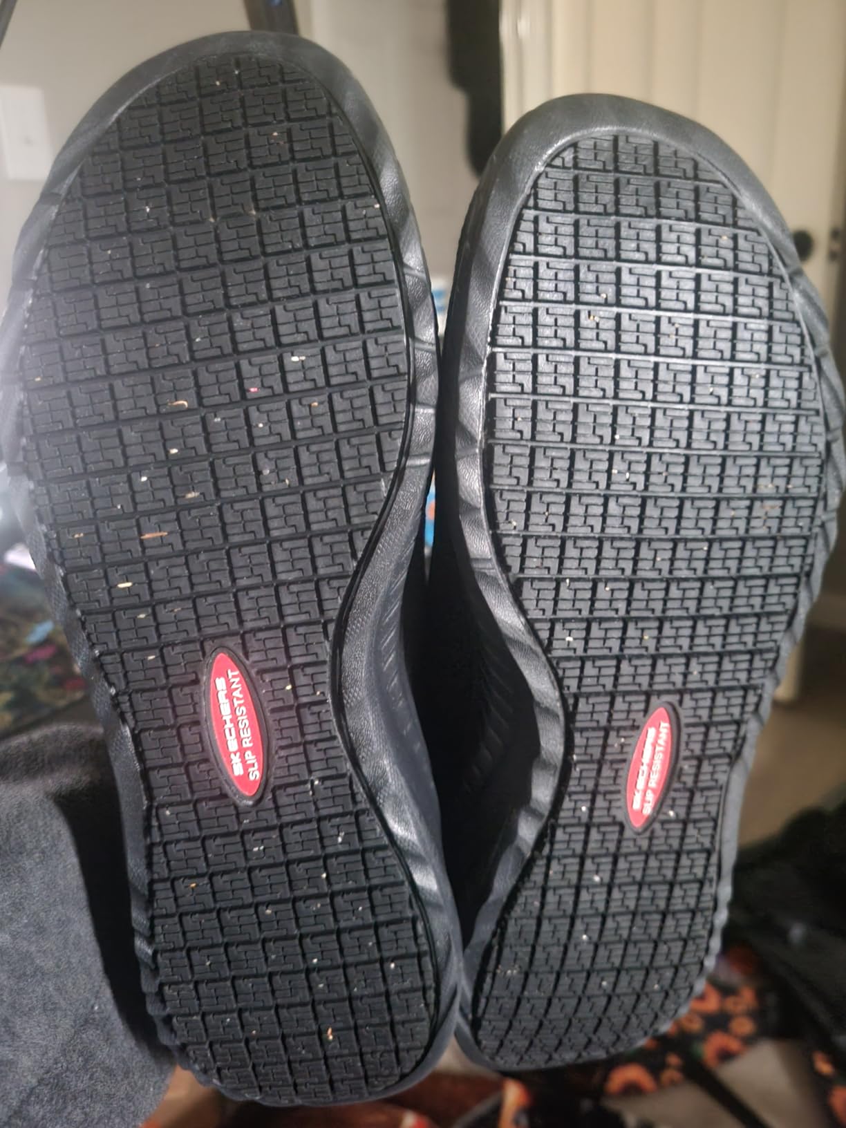 Skechers Women's Squad Chaos Jasul - Work, Slip-ins, Slip Resistant, Electrical Hazard, Air-Cooled Memory Foam customer photo 2