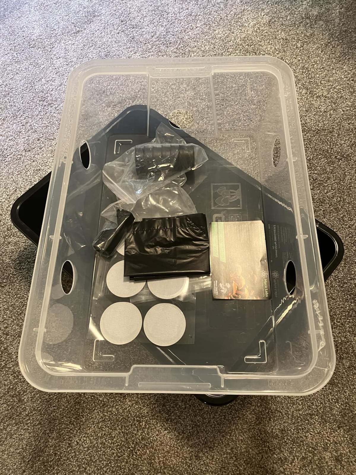 Myco Labs Grower's Select Mushroom Monotub Fruiting Chamber with Filter Disks and Liner customer photo 2