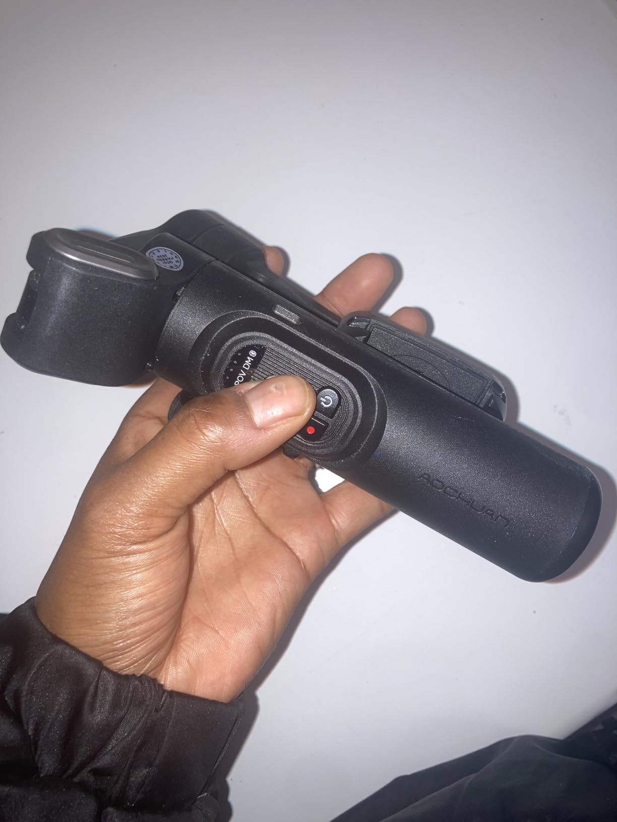 AOCHUAN Smart XE w/Focus/Object Track Gimbal Stabilizer for iPhone | Foldable Handheld Phone Stabilizer for Video Recording, 3-Axis Gimbal for iPhone 17 16 15 Pro Max, Face/Object Tracking in APP customer photo 1