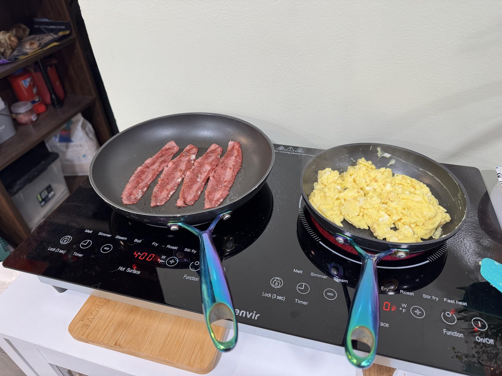 2 Burner Electric Cooktop 110V, 2000W, 24