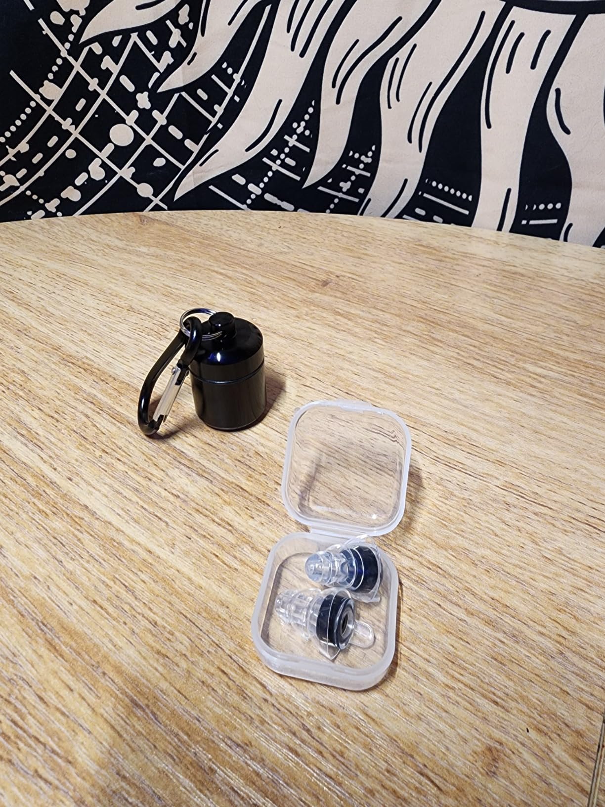 High Fidelity Concert Earplugs for Concerts Musicians, Earplugs for noise reduction, 24db Advanced Filter Technology Ear Protection for Music Festivals,DJ's, Nightclub, Drummers - 2 Pairs（Black） customer photo 2