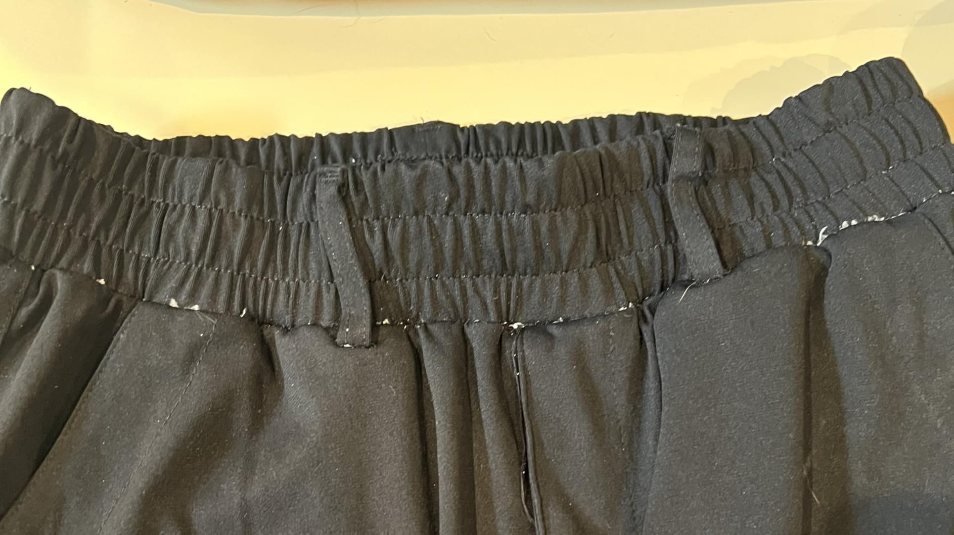 LETAOTAO Mens Elastic Waist Pants for Seniors High Stretch Expandable Waist Slacks for Elderly with Magnet Button customer photo 1