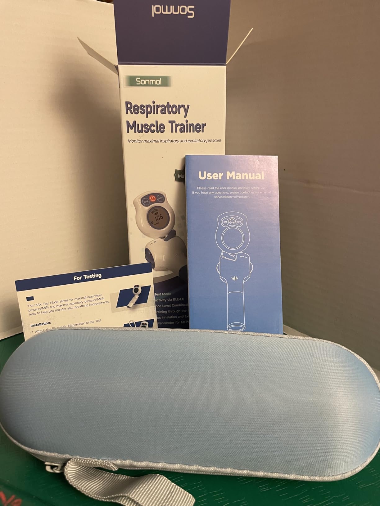 Digital Breathing Exercise Device for Lungs with App & Bluetooth | 6 independent resistance levels, app games, progress tracking - ideal for asthma/COPD, athletes customer photo 2