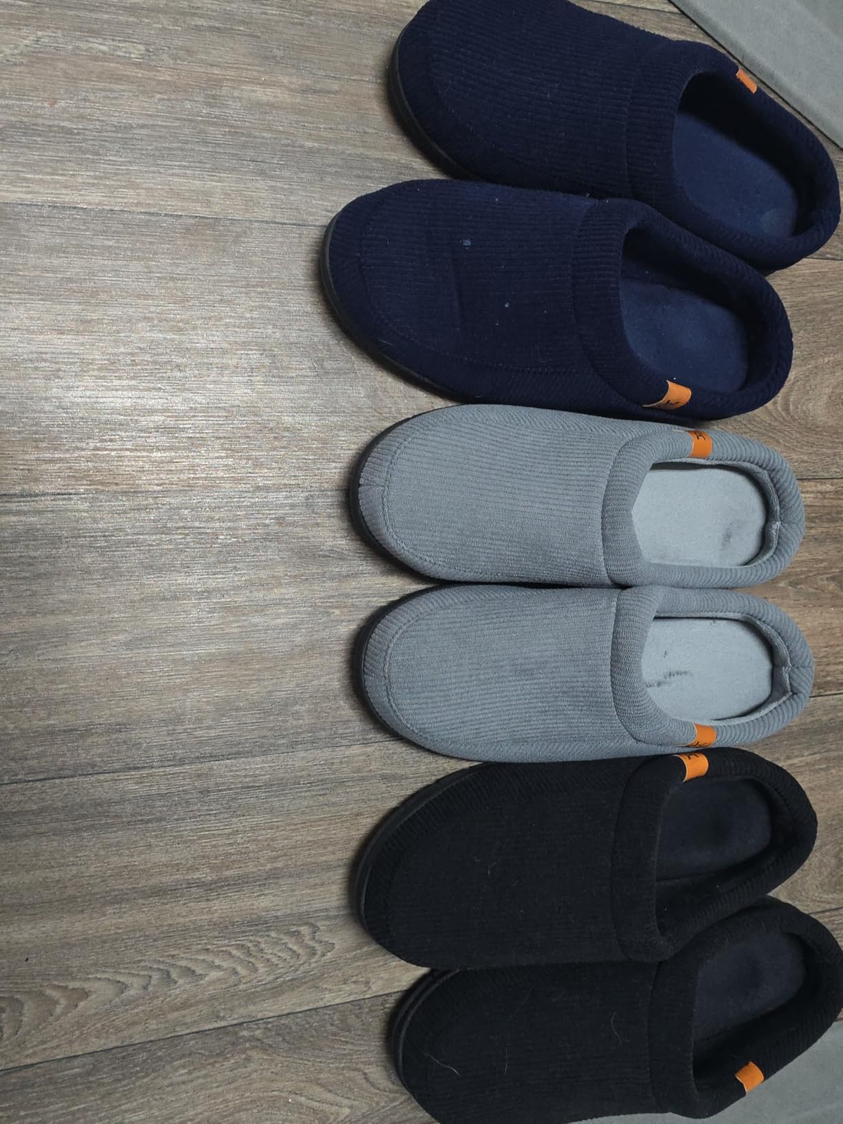 Men's Memory Foam Slippers Comfy Durable Moccasin House Shoes customer photo 2