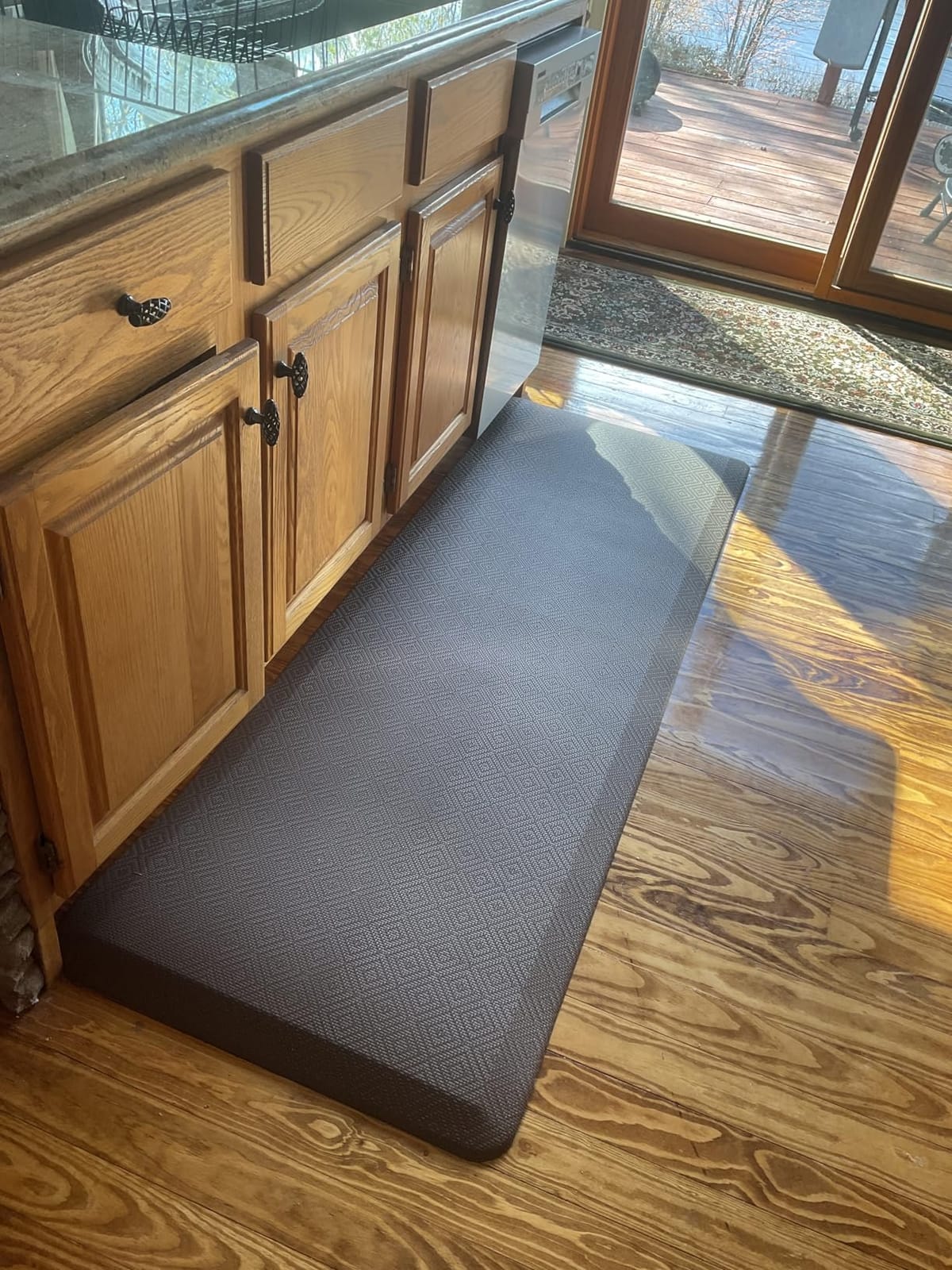 Ophanie Kitchen Mats for Floor, 3/4 inch Thick, 20x32 Anti Fatigue Cushioned Mat, Kitchen Rugs, Waterproof, Comfort Ergonomic Standing Mat for Office, Home, Sink with 99+ Pairs of Anti-Slip Bottom Ridges customer photo 2