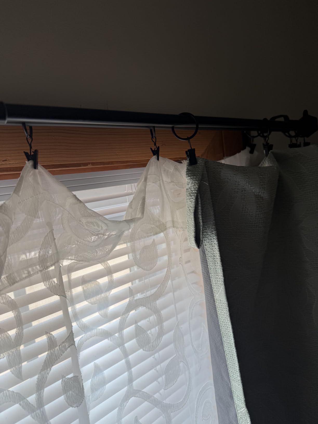 OWENIE Furman Sheer Curtains 84 inches Long for Bedroom Living Room 2 Panels Set, Light Filtering Window Curtains, Semi Transparent Voile Top Dual Rod Pocket, Grey, 40Wx84L inch, Total 84 Inches Width customer photo 2
