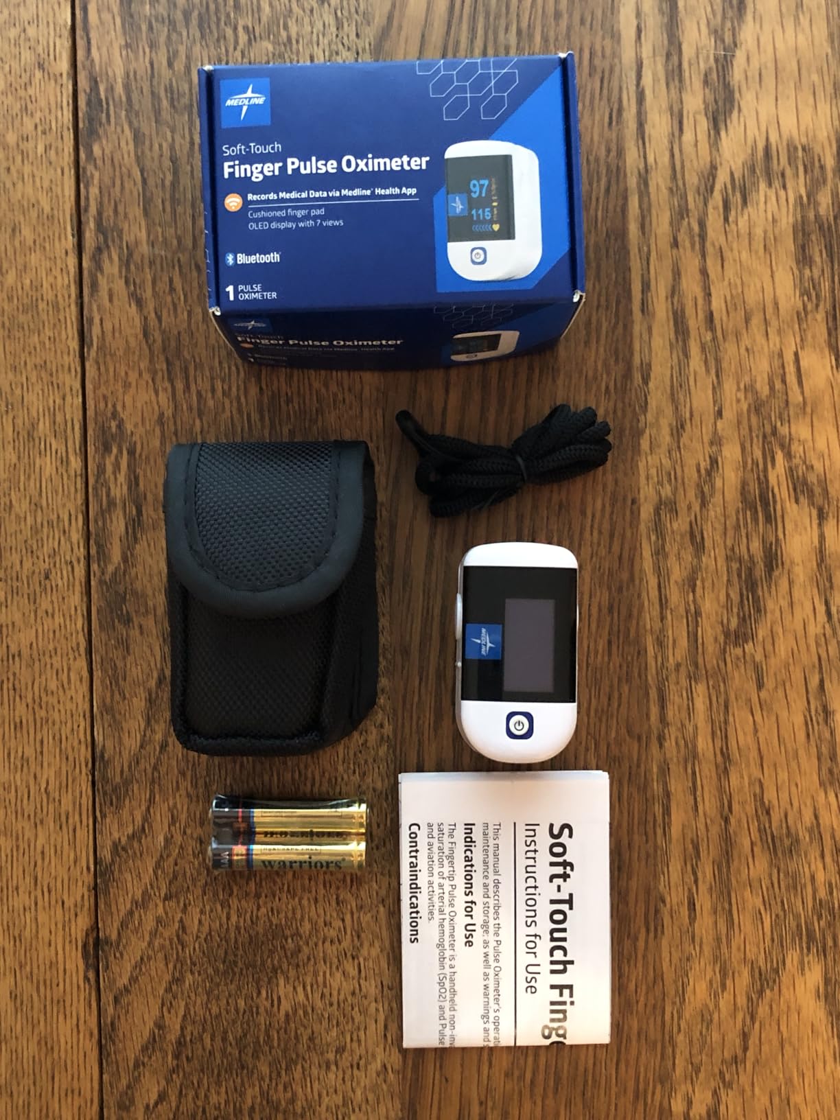 Medline Soft-Touch Bluetooth Fingertip Pulse Oximeter customer photo 1