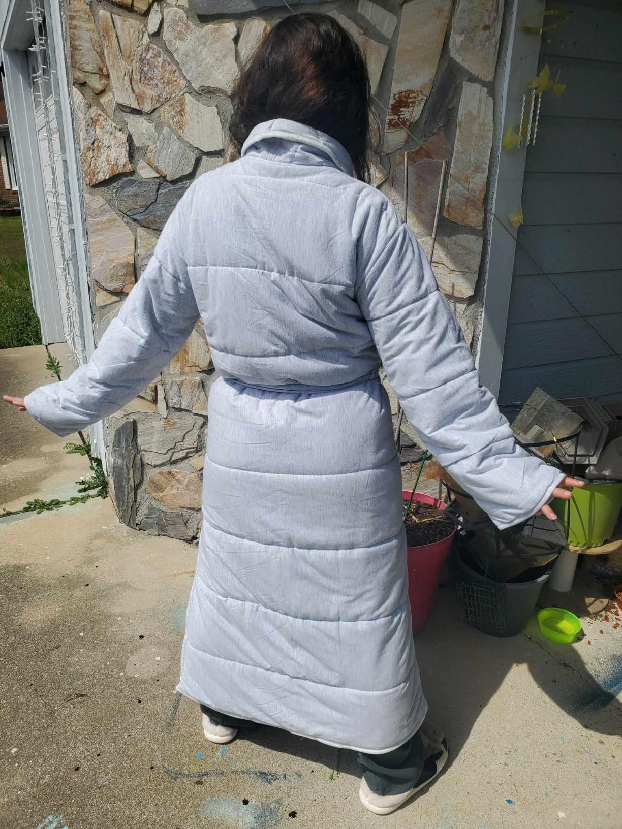The Big Softy Quilted Luxury Robe For Women - Padded Hotel Spa Duvet Bathrobe - Jersey Cotton Long Length Weighted Bath Robe customer photo 1