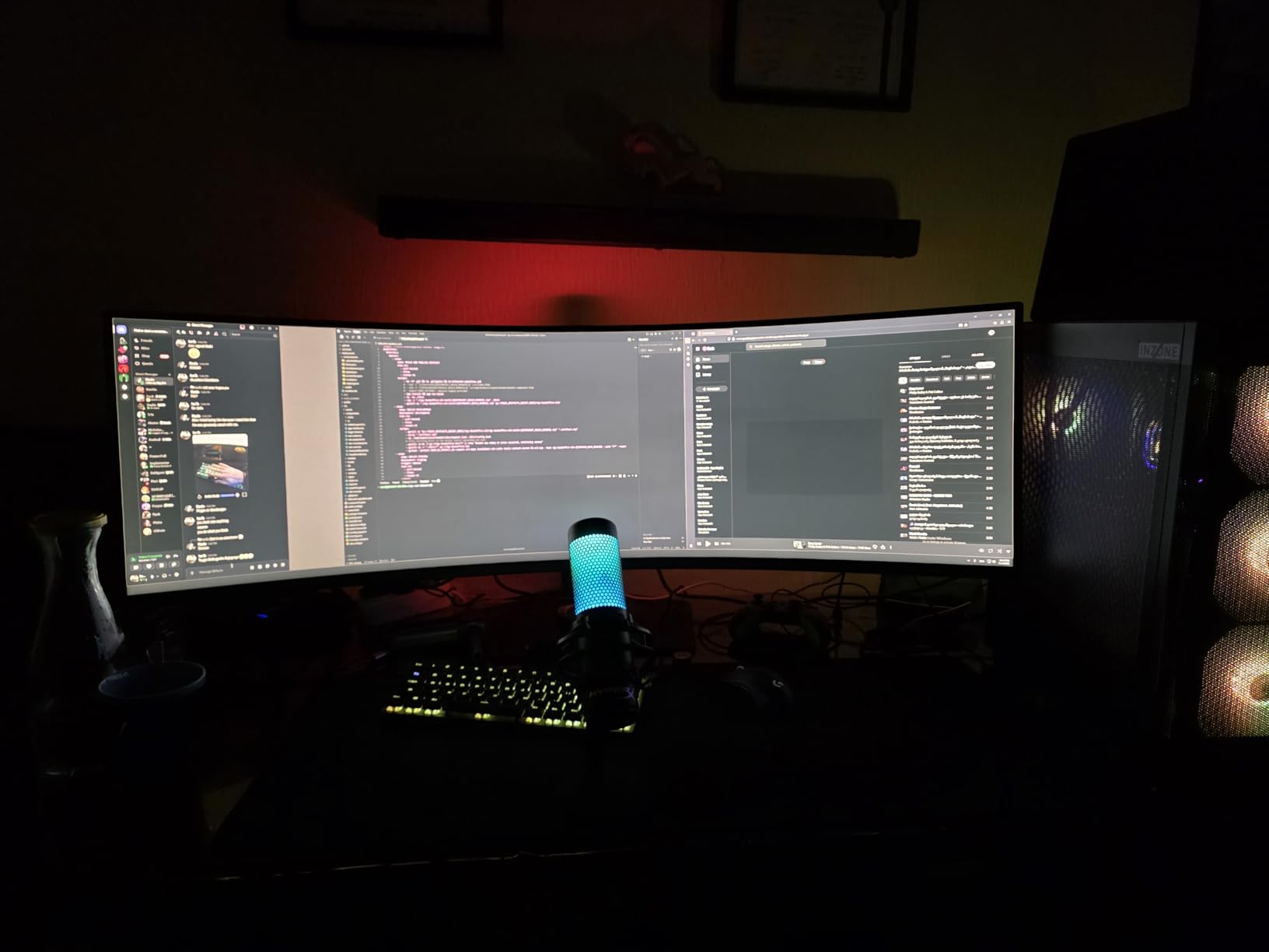 Samsung 49-inch Odyssey G9 Series DQHD 1000R Curved Gaming Monitor, 1ms (GtG), VESA DisplayHDR 1000, 240Hz, AMD FreeSync Premium Pro, Height Adjustable Stand, Ultrawide Screen, LS49CG954ENXZA, 2024 customer photo 2
