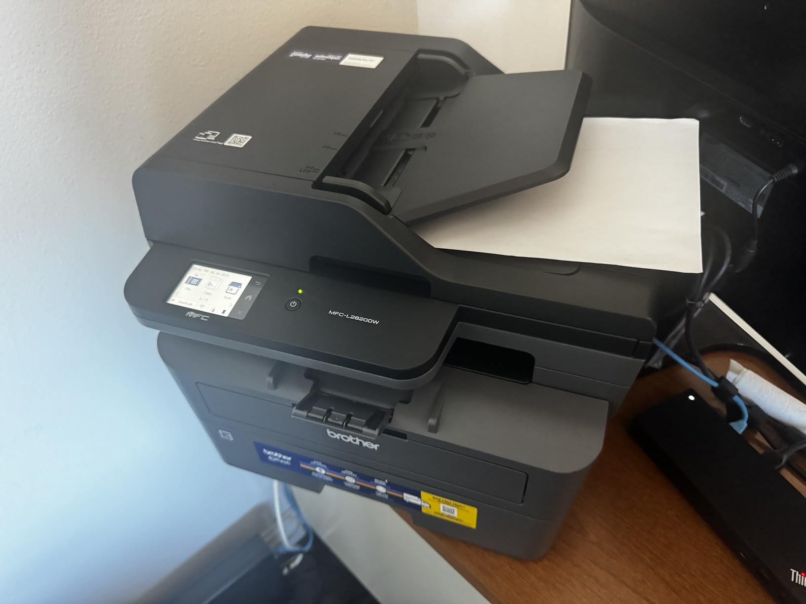 Brother MFC-L2820DW Wireless Compact Monochrome All-in-One Laser Printer with Copy, Scan and Fax, Duplex, Black & White | Includes Refresh Subscription Trial(1), Works with Alexa customer photo 1