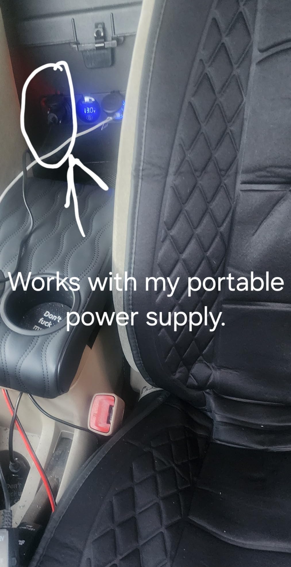 Car Seat Cushions, Car Seat Cover Foldable Portable Seat Cover | Comfortable Breathable Car Seat Cushion for Back and Seat Cushions with Bottom Anti Slip Silicon (1 Pack/Black) customer photo 2