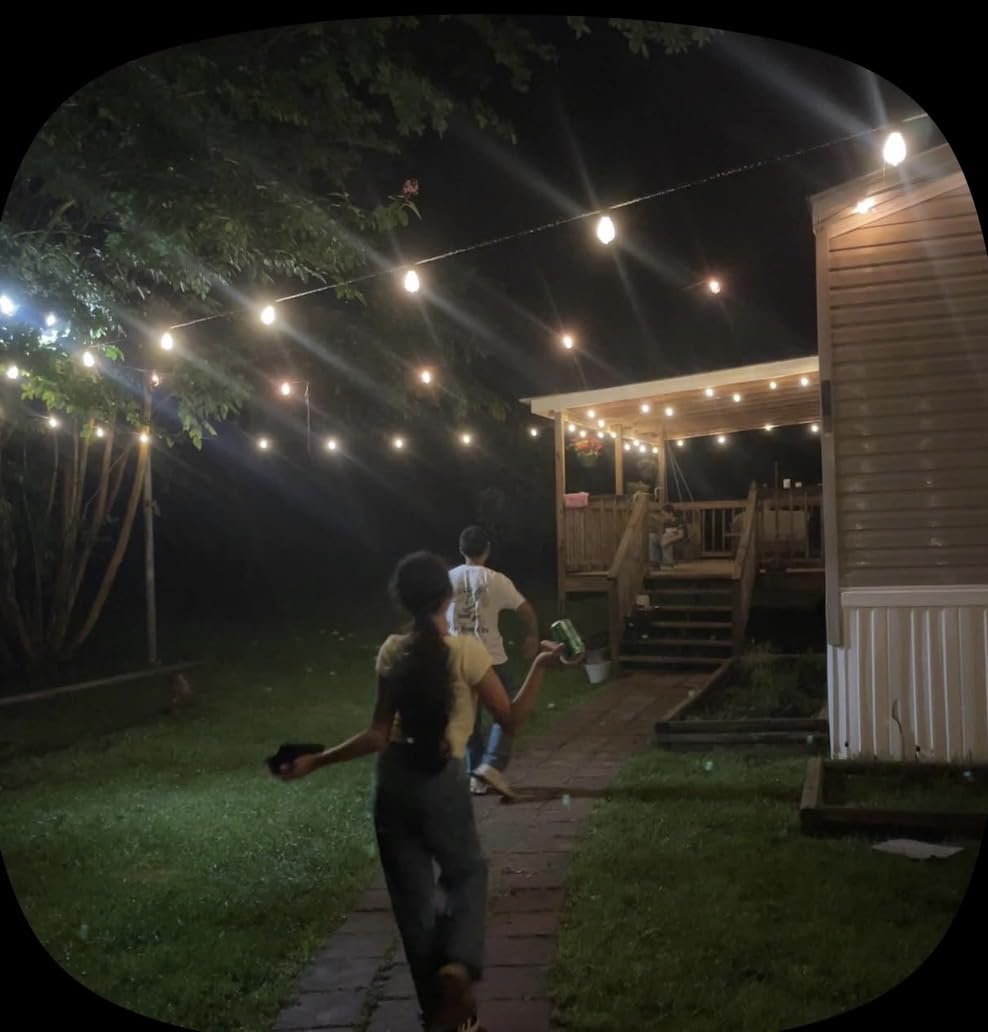 Tenmiro 200FT Outdoor String Lights, Ultra Long LED Patio Lights with Shatterproof High Brightness S11 Edison Bulbs, Outside Hanging Light Waterproof for Backyard Deck Porch Party Decor 2700K customer photo 2