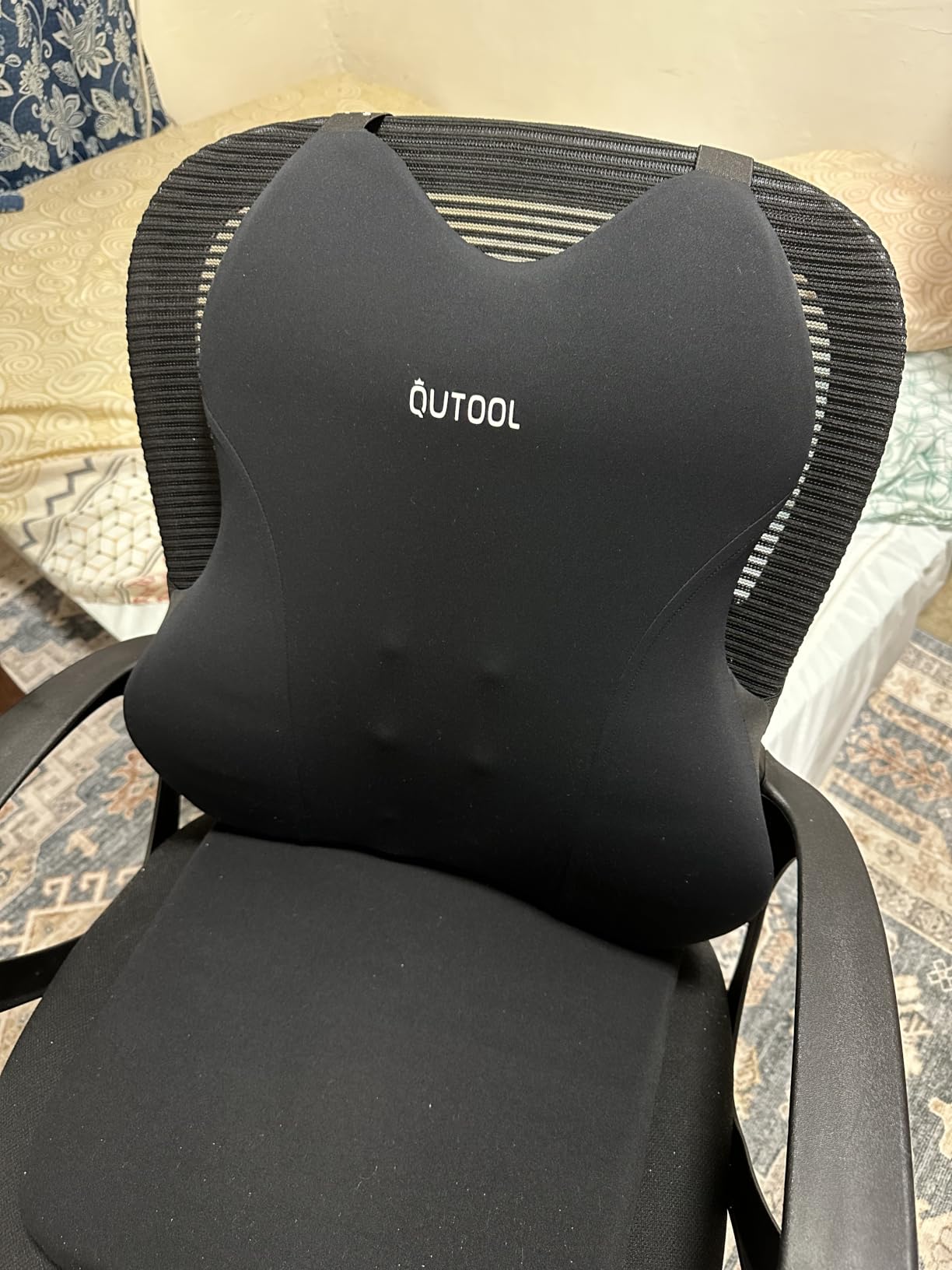 Lumbar Support Pillow for Car, Truck Accessories Travel Essentials, Memory Foam Back Cushion for Driving Seat, Back Pain Relief, Washable Cover, Lower Back Support Fits Most Cars (Black) customer photo 2