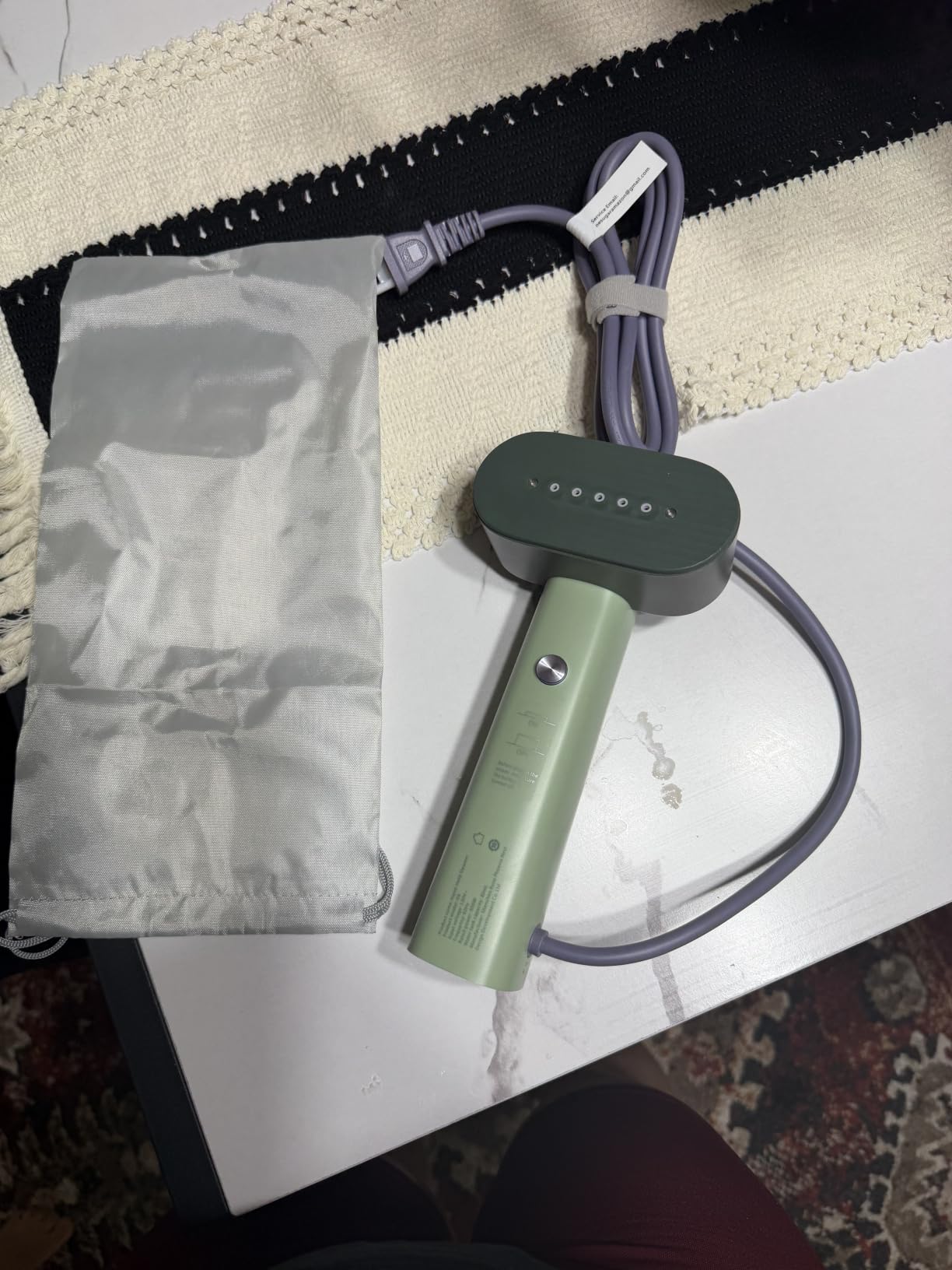 Nexdoo G6 Steamer for Clothes Portable 2-in-1 Travel Steamer Iron for Clothes, Just 0.7lbs Lightly, 10 Minutes of Continuous Steam, 900W Light Steamer for travel and home (green) customer photo 2