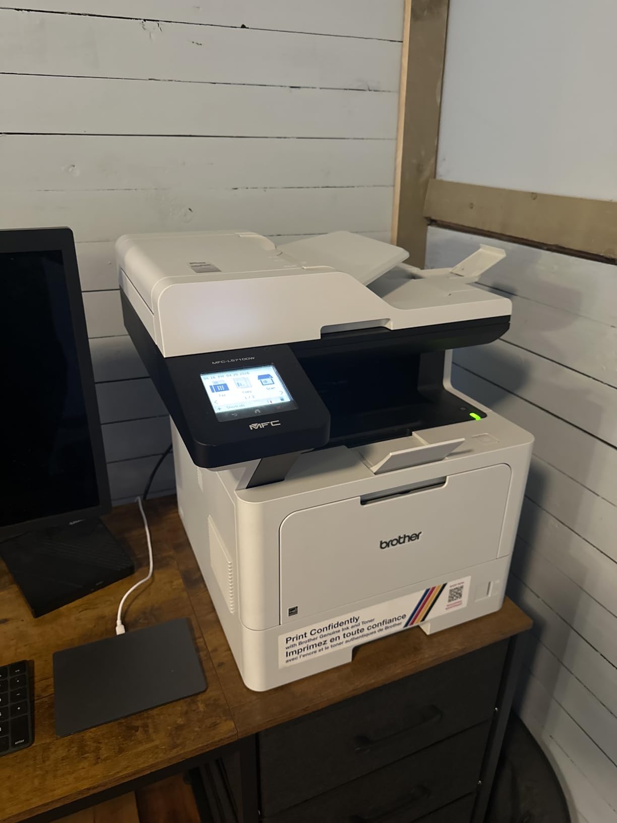 Brother MFC-L5710DW Business Monochrome Laser All-in-One Printer with Wireless Networking and Duplex Print, Scan, and Copy, Works with Alexa customer photo 2