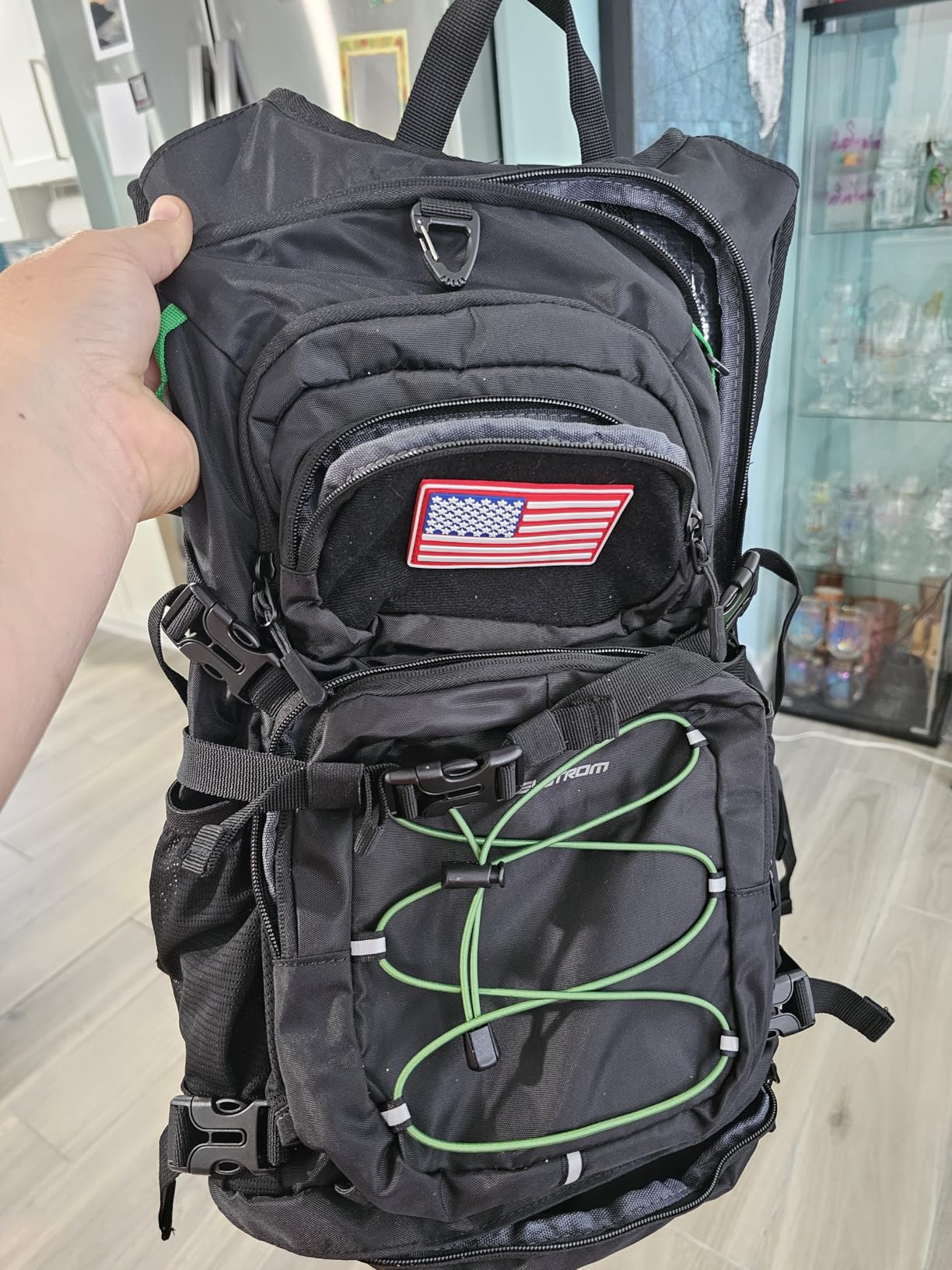 Maelstrom Lightweight Hydration Hiking Backpack with 2L/3L Water Bladder | BPA-free, High Flow Bite, Insulated Compartment, Reflective Strip, Utility Pockets, Perfect for Running, Cycling, Marathon customer photo 1