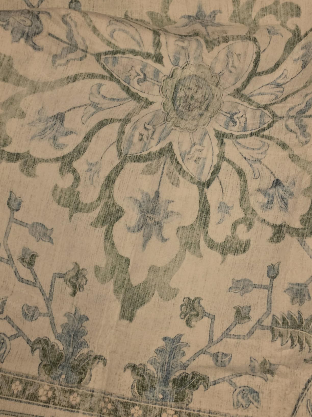 RELEANY Washable Area Rug, 8'x10', Brick/Brown/Green | Non-Slip, Water Repellent, Pet Friendly, Easy to Clean, Vintage Floral Boho Decor for Living Room Bedroom Dining Room customer photo 2