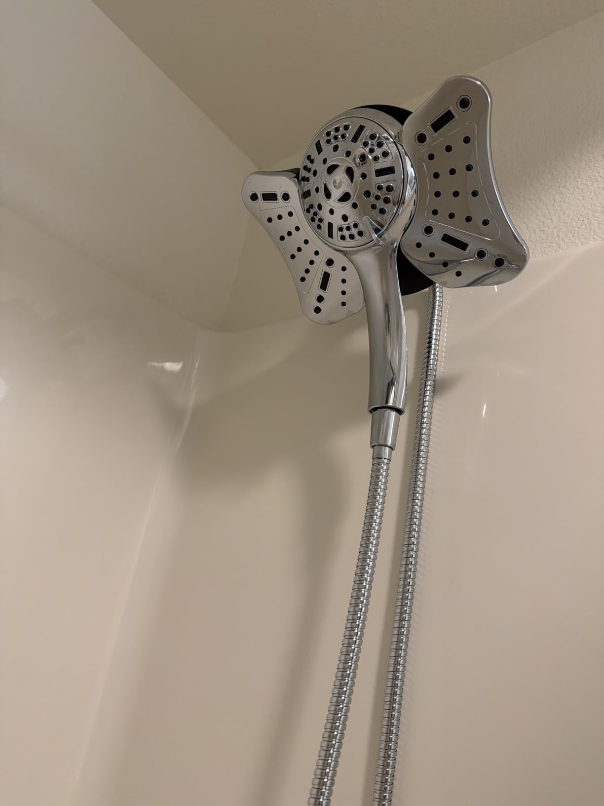 GRICH 2.5GPM Shower Head with Handheld Spray Combo: 2 in 1 Rainfall Shower Heads high pressure & Handheld Shower Head, 9 Spray Modes/Settings Detachable Shower Head with 60 Inch Hose customer photo 1