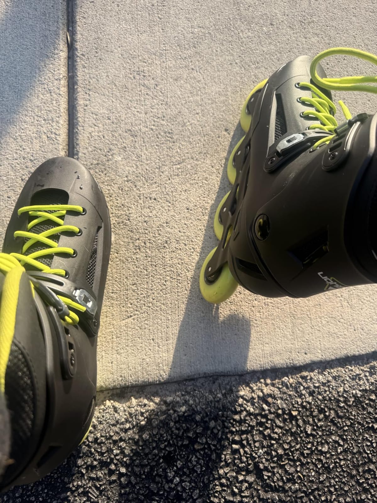 Rollerblade Lightning Men's Urban Inline Skate, Black and Lime customer photo 1