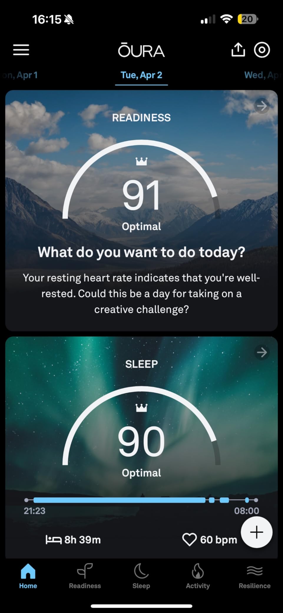 Oura Ring Gen3 Horizon - Silver - Size 8 - Smart Ring - Size First with Oura Ring Gen3 Sizing Kit - Sleep Tracking Wearable - Heart Rate - Fitness Tracker - 5-7 Days Battery Life customer photo 2