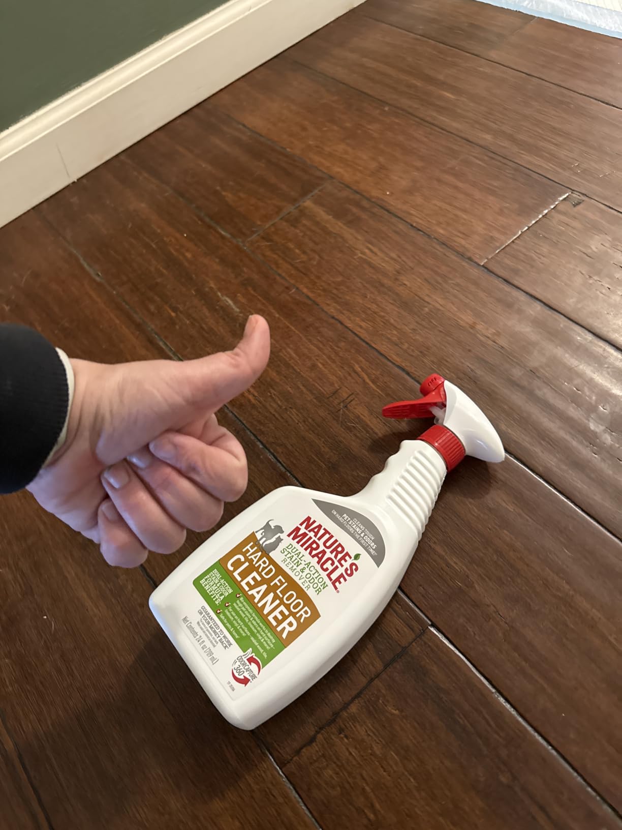 Nature's Miracle Hard Floor Cleaner, Stain & Odor Remover, 24 oz customer photo 1
