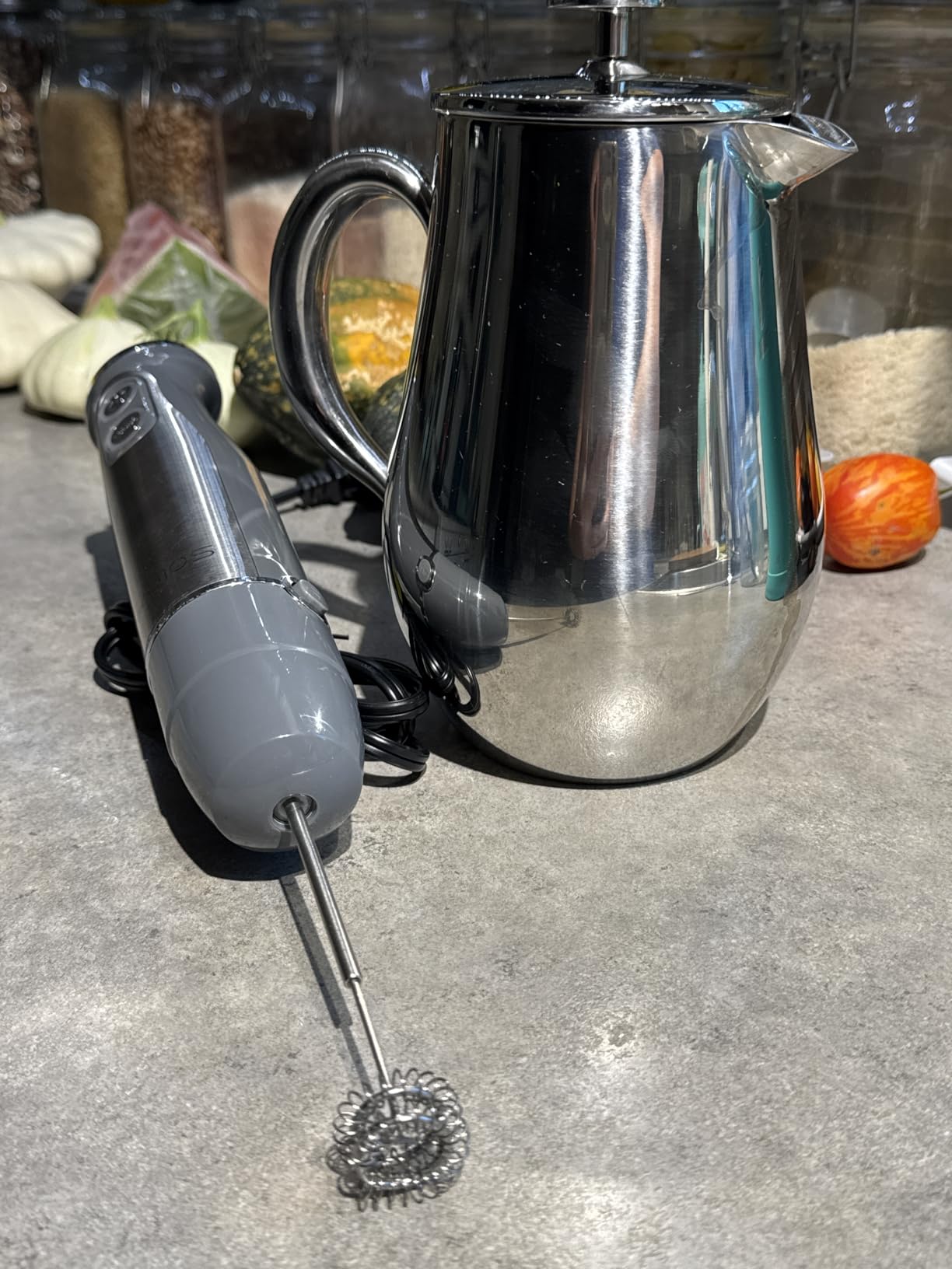 KOIOS Immersion Blender, 1000W Anti-scratch 3-in-1 Hand Blender, Upgraded 12 Speed Stainless Steel Blade Stick Blenders with Turbo Mode, Whisk and Milk Frother, Non-BPA customer photo 2