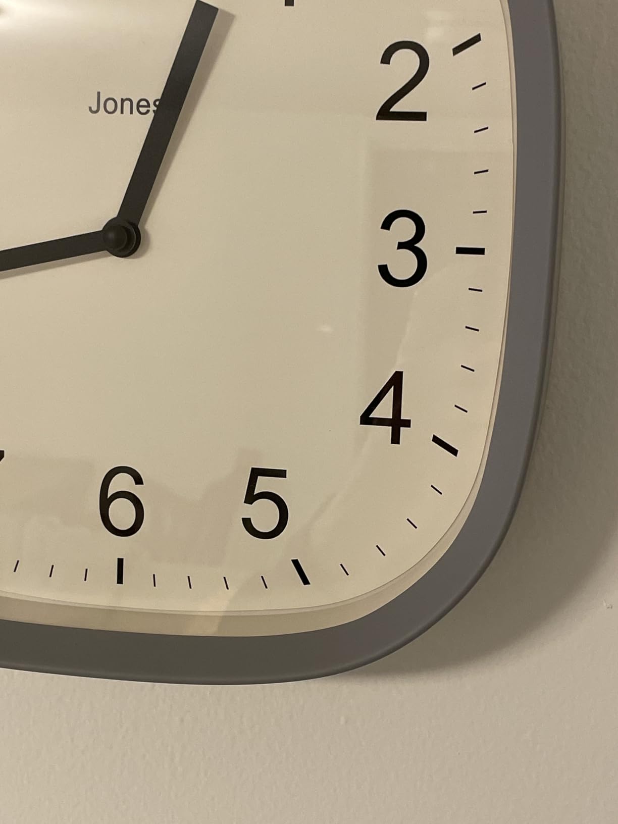JONES CLOCKS Sprite wall Clock | Modern Retro Rounded Square Clock | 10 inch | Mustard Yellow | Easy to Read Numbers | Perfect for Kitchen or Office customer photo 1