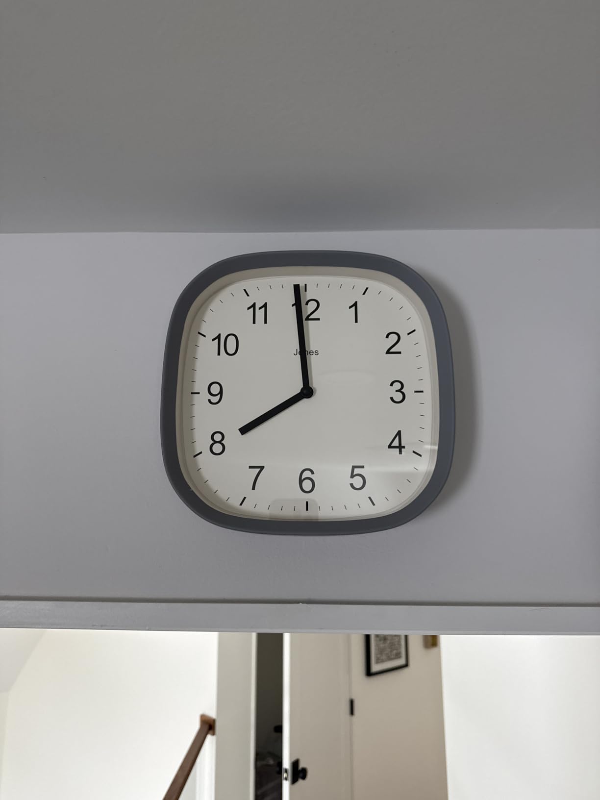 JONES CLOCKS Sprite wall Clock | Modern Retro Rounded Square Clock | 10 inch | Mustard Yellow | Easy to Read Numbers | Perfect for Kitchen or Office customer photo 2