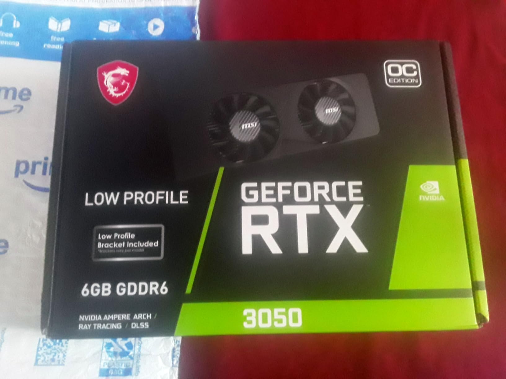 msi Gaming RTX 3050 LP 6G OC Graphics Card customer photo 2