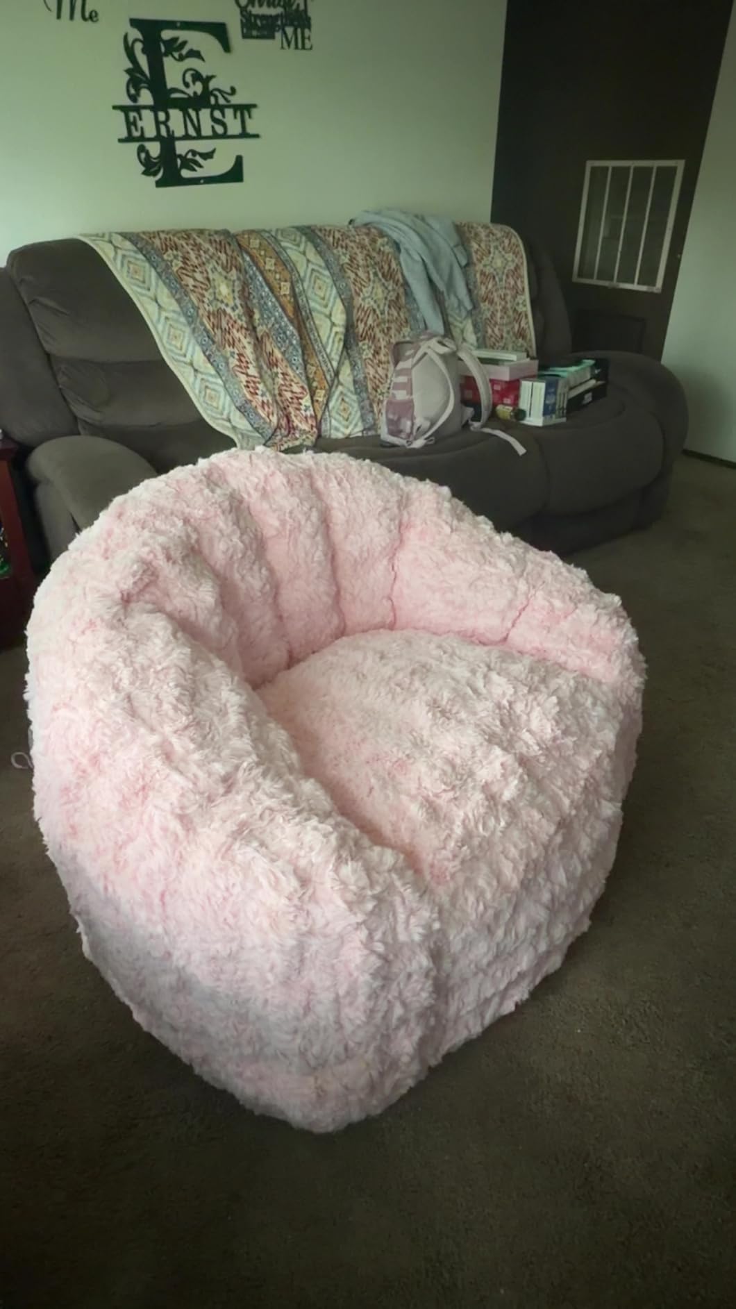 MAXYOYO Giant Bean Bag Chair for Adults, Oversized Shell Shape Bean Bag customer photo 1