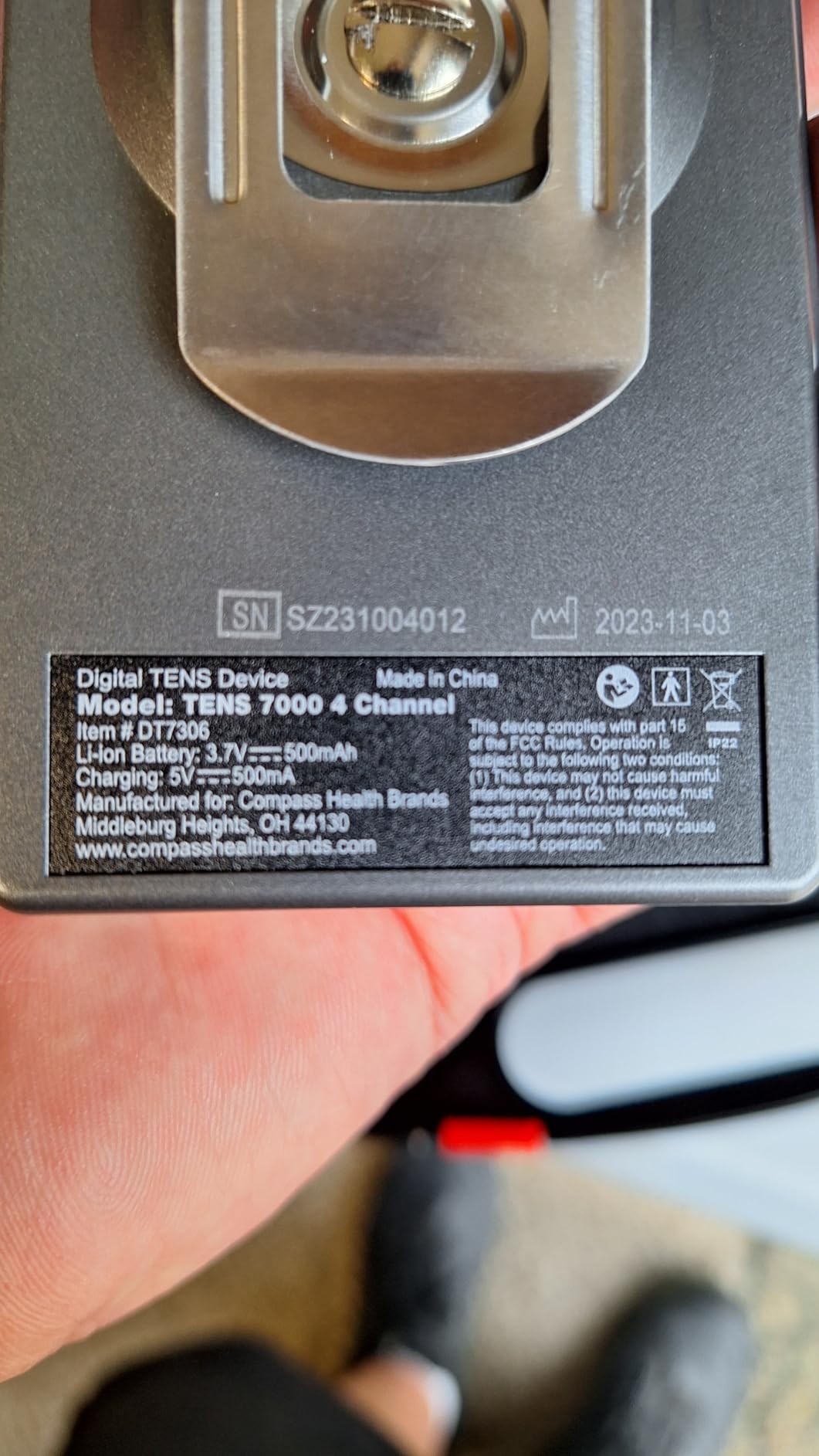 TENS 7000 Pro Rechargeable Tens Unit Muscle Stimulator, 4 Channels, Back Pain Relief, 8 Electrodes/Unit Pads, EMS and TENS Machine, Muscle Recovery & Growth, Stim Machine, Electrotherapy customer photo 1