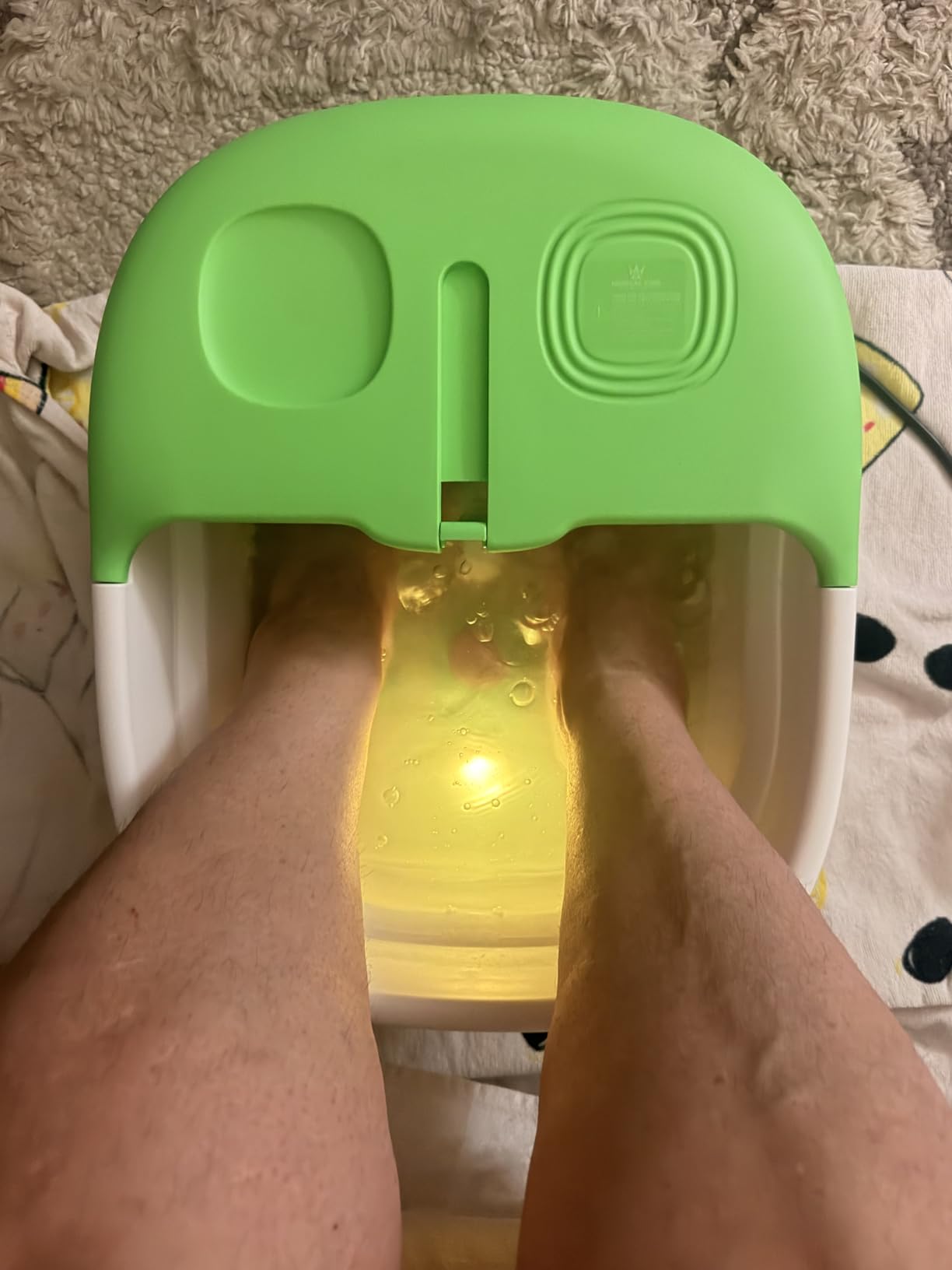Medical king Foot Spa with Heat and Massage and Jets Includes A Remote Control Pumice Stone Collapsible Foot Spa Massager with Heat and Bubbles and Vibration customer photo 1