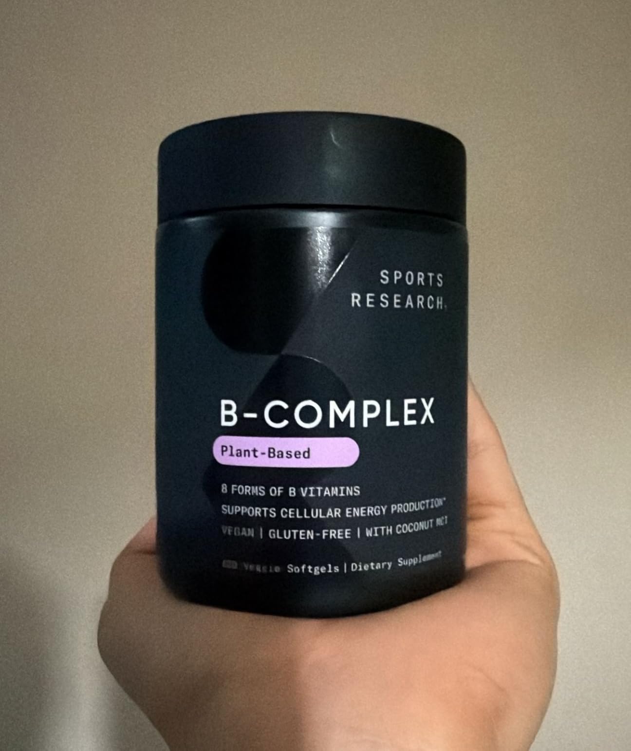 Sports Research Vitamin B-Complex, 120 Count Plantgels customer photo 2