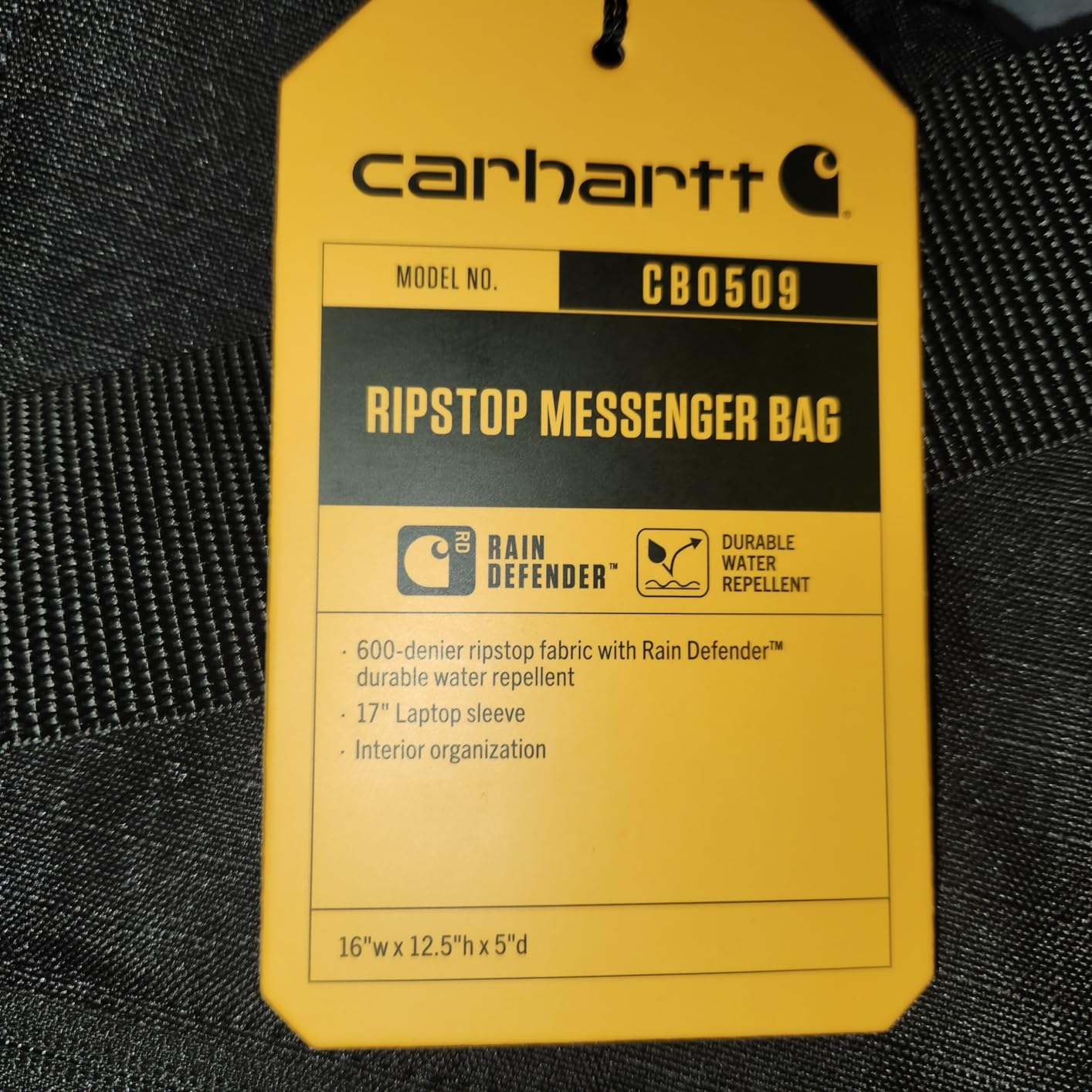Carhartt Ripstop Messenger Bag, Durable Water-Resistant Messenger Work Bag customer photo 1