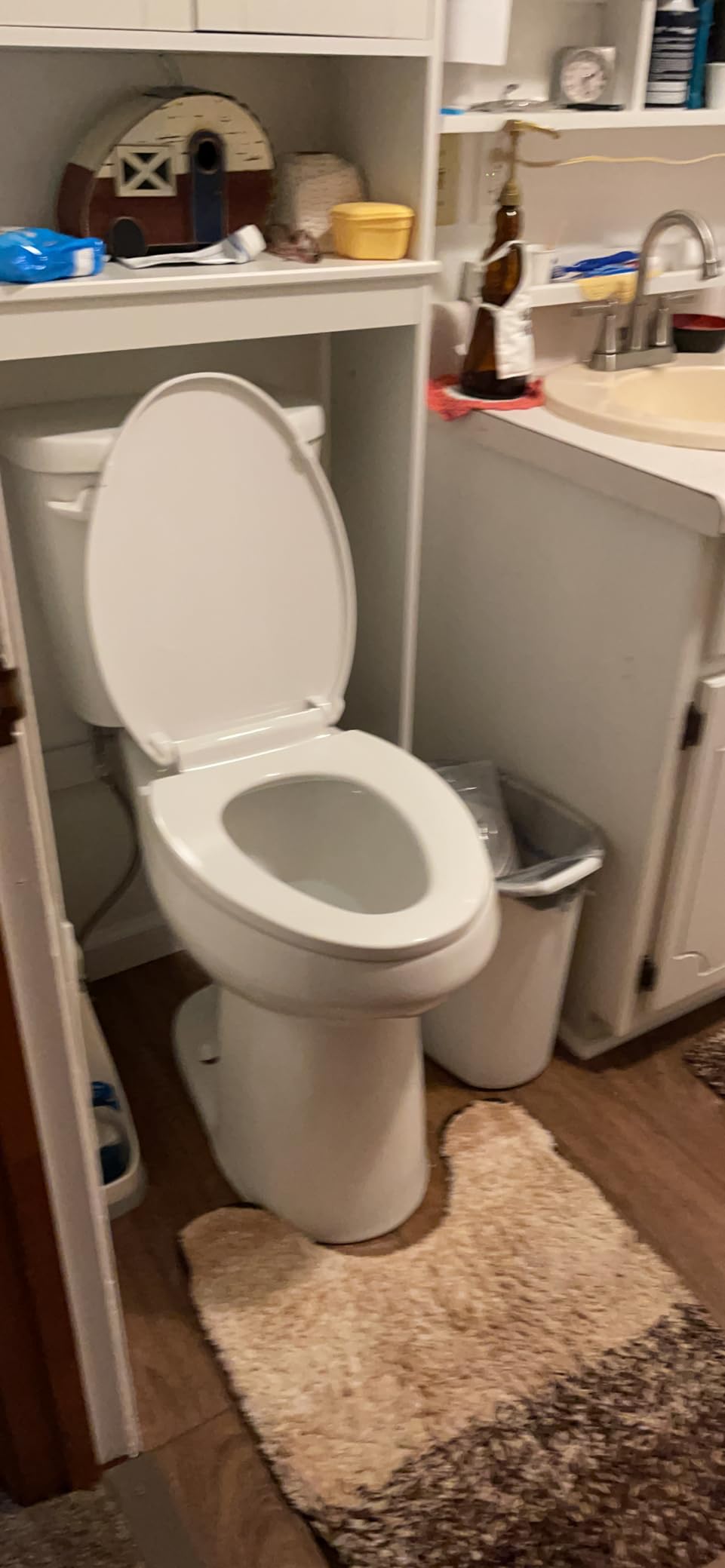 Simple Project 21 Inch High Tall Toilet for Seniors & Tall Person,1.28GPF | Elongated Comfort Seat, 1.28 Gpf Powerful Single Flush Extra Tall Toilet, 12 Inch Rough In Bathrooms Comfort Height Toilet customer photo 2