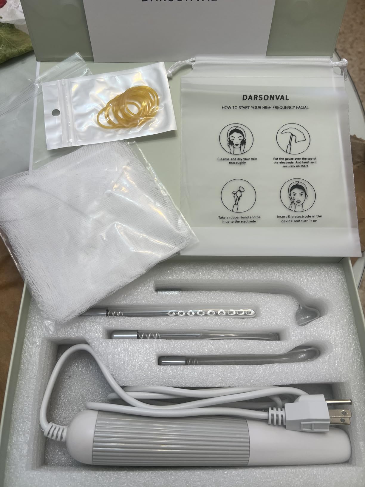 High Frequency Facial Device DARSONVAL High Frequency Facial Wand Micro-Care Skin Care customer photo 1