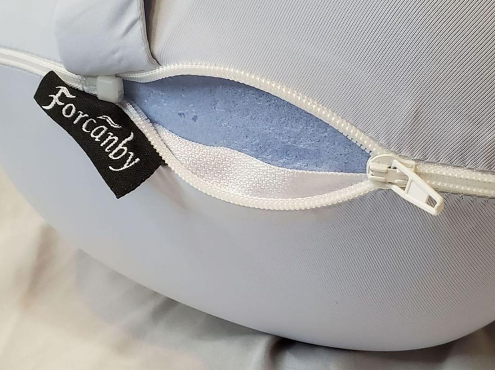 Knee Pillow for Side Sleepers - Smooth Spine Alignment Pillow, Memory Foam Knee Pillows for Back Hip Pain, Spine Aligning, Sciatica, Surgery Recovery, Pregnancy customer photo 2