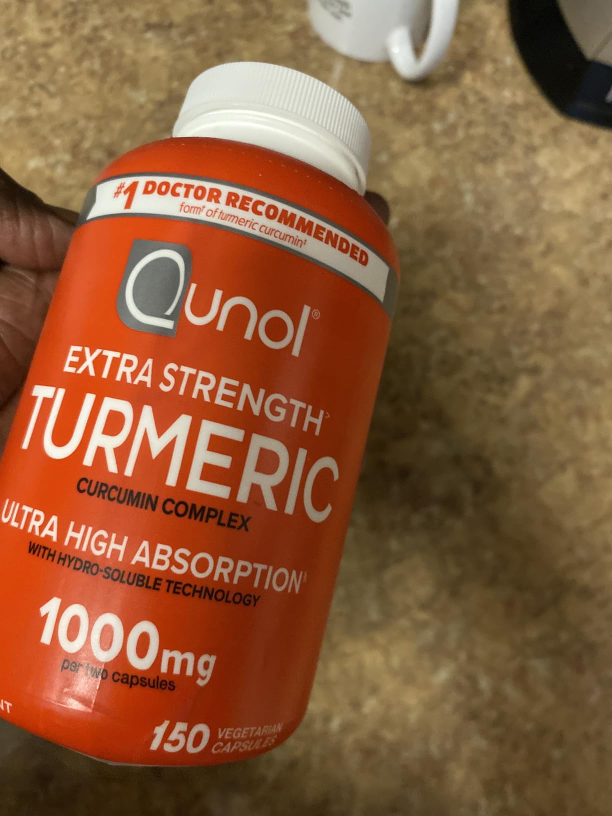 Qunol Turmeric Curcumin 1000mg, Ultra High Absorption Supplement, 150 Count | #1 Doctor Recommended form of Turmeric Curcumin, Extra Strength Capsule for Joint Support and a Healthy Inflammation Response customer photo 1